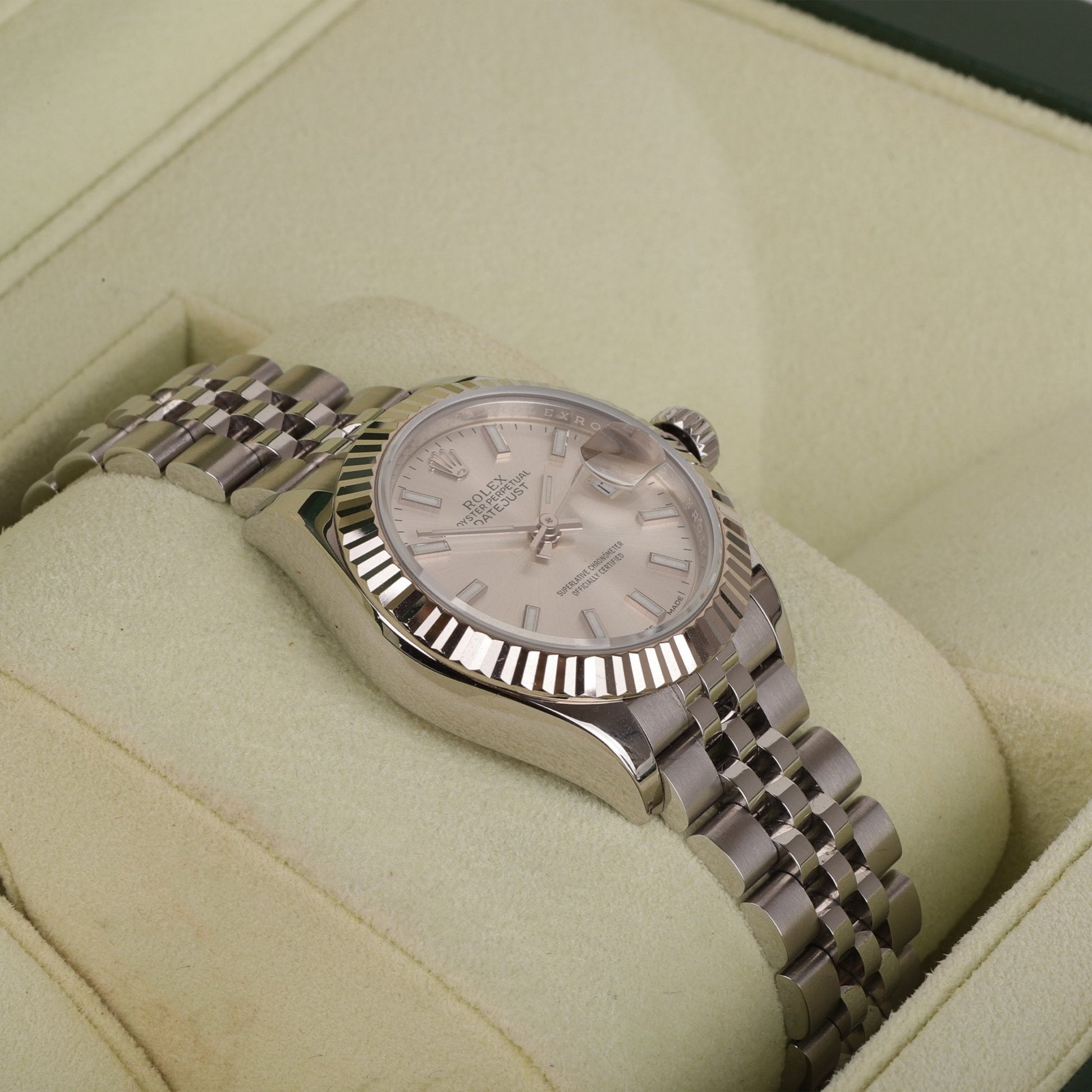Rolex Datejust Stainless Steel and white Gold Perpetual Jubilee Ladies Pre-Owned Watch