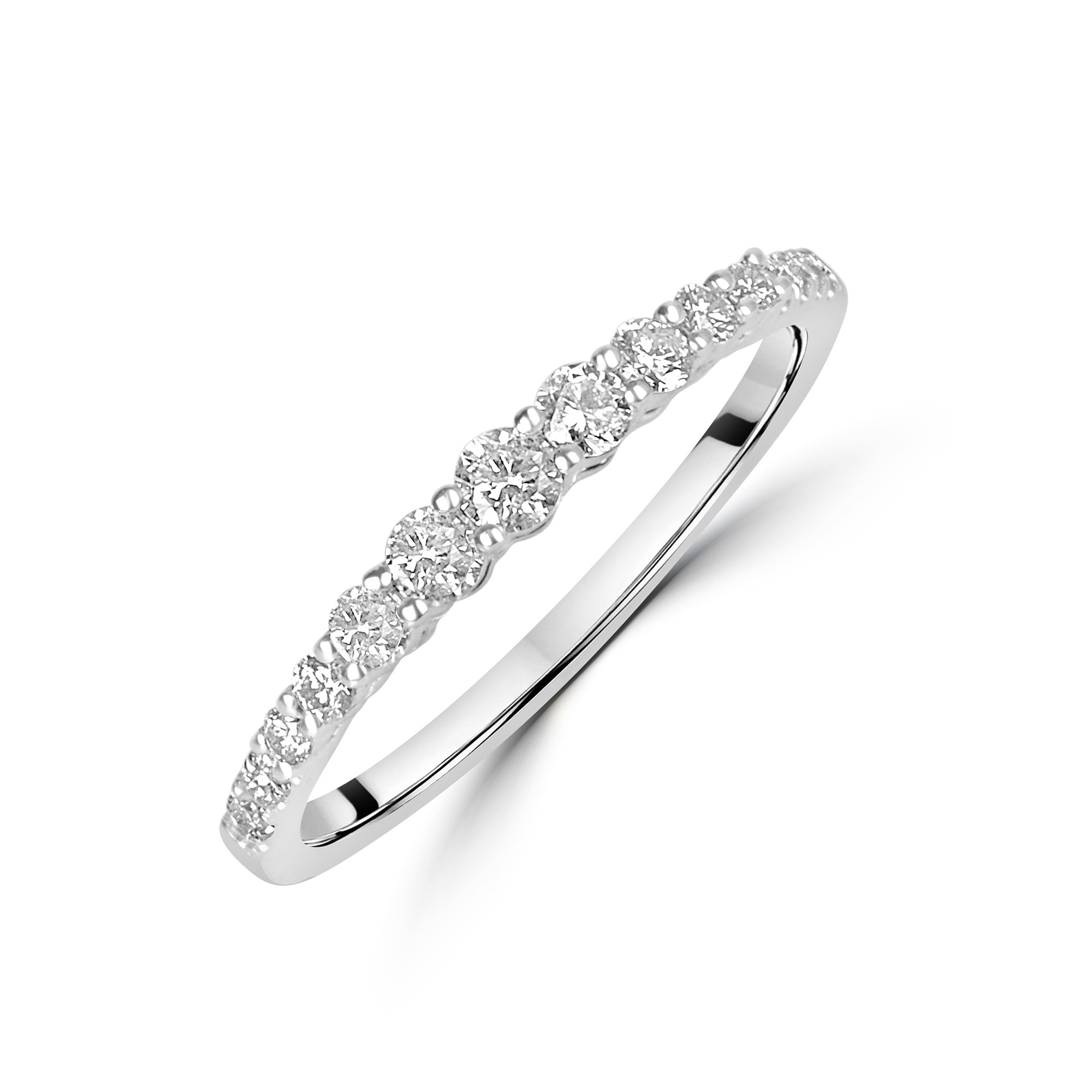 Platinum Diamond 0.34ct Total Graduated Eternity Ring