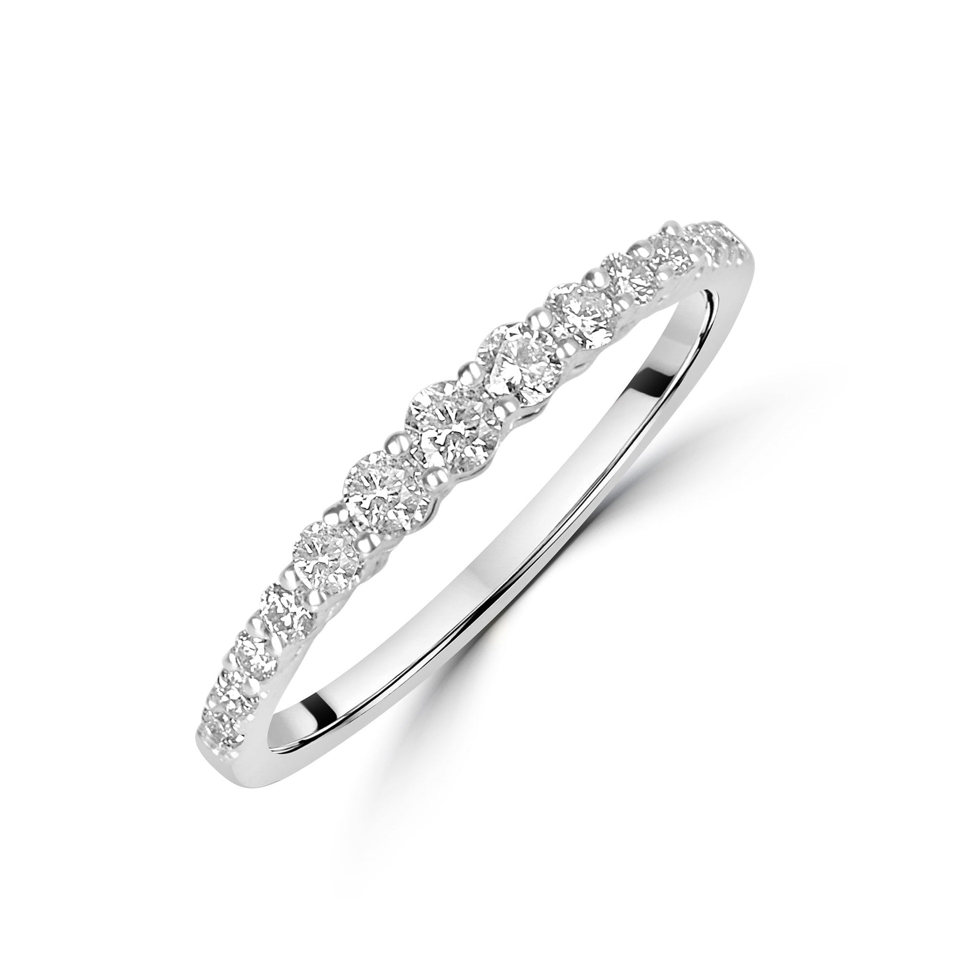 Platinum Diamond 0.34ct Total Graduated Eternity Ring