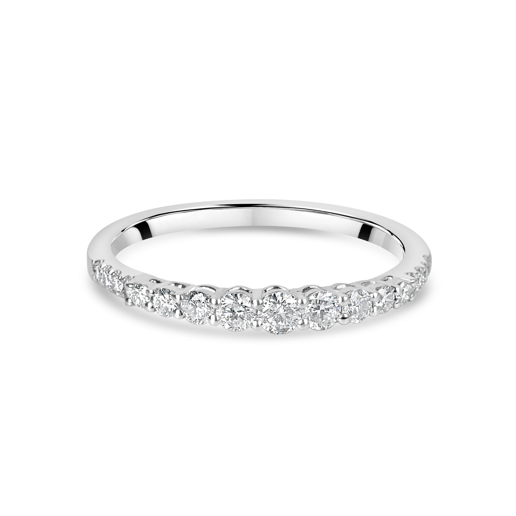 Platinum Diamond 0.34ct Total Graduated Eternity Ring