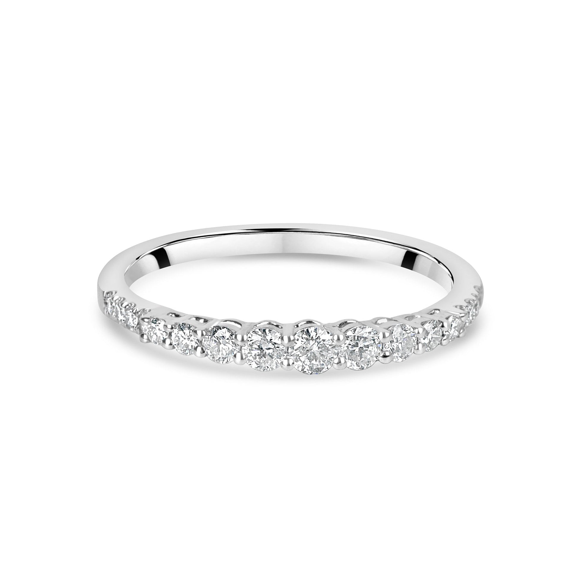 Platinum Diamond 0.34ct Total Graduated Eternity Ring