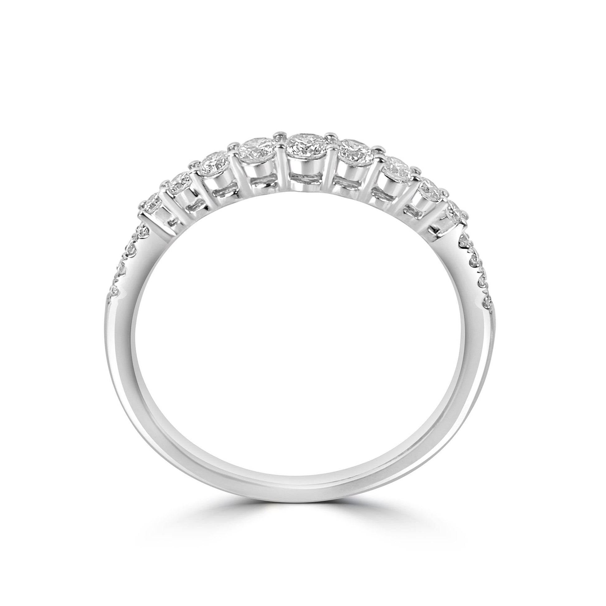 Platinum Diamond 0.34ct Total Graduated Eternity Ring