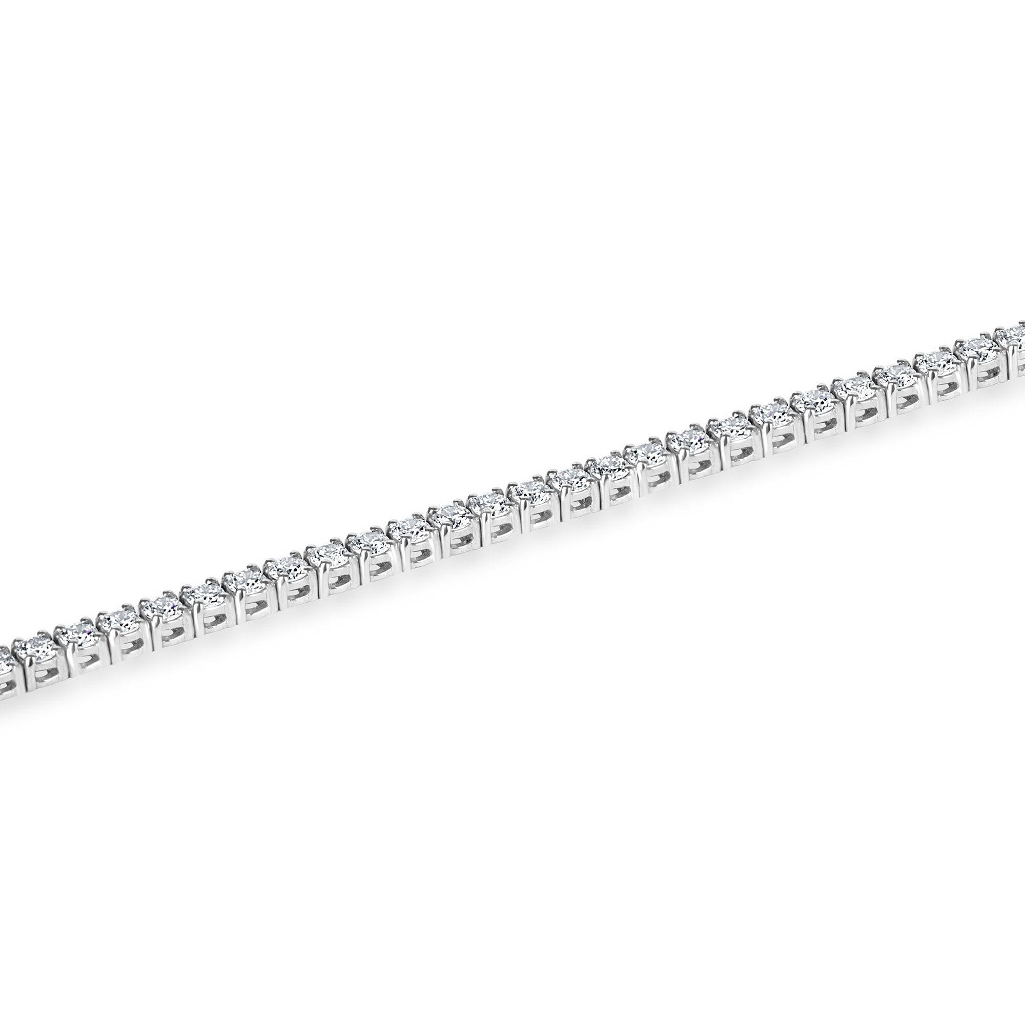 3.25ct Round Brilliant Cut Natural Diamond Line Bracelet