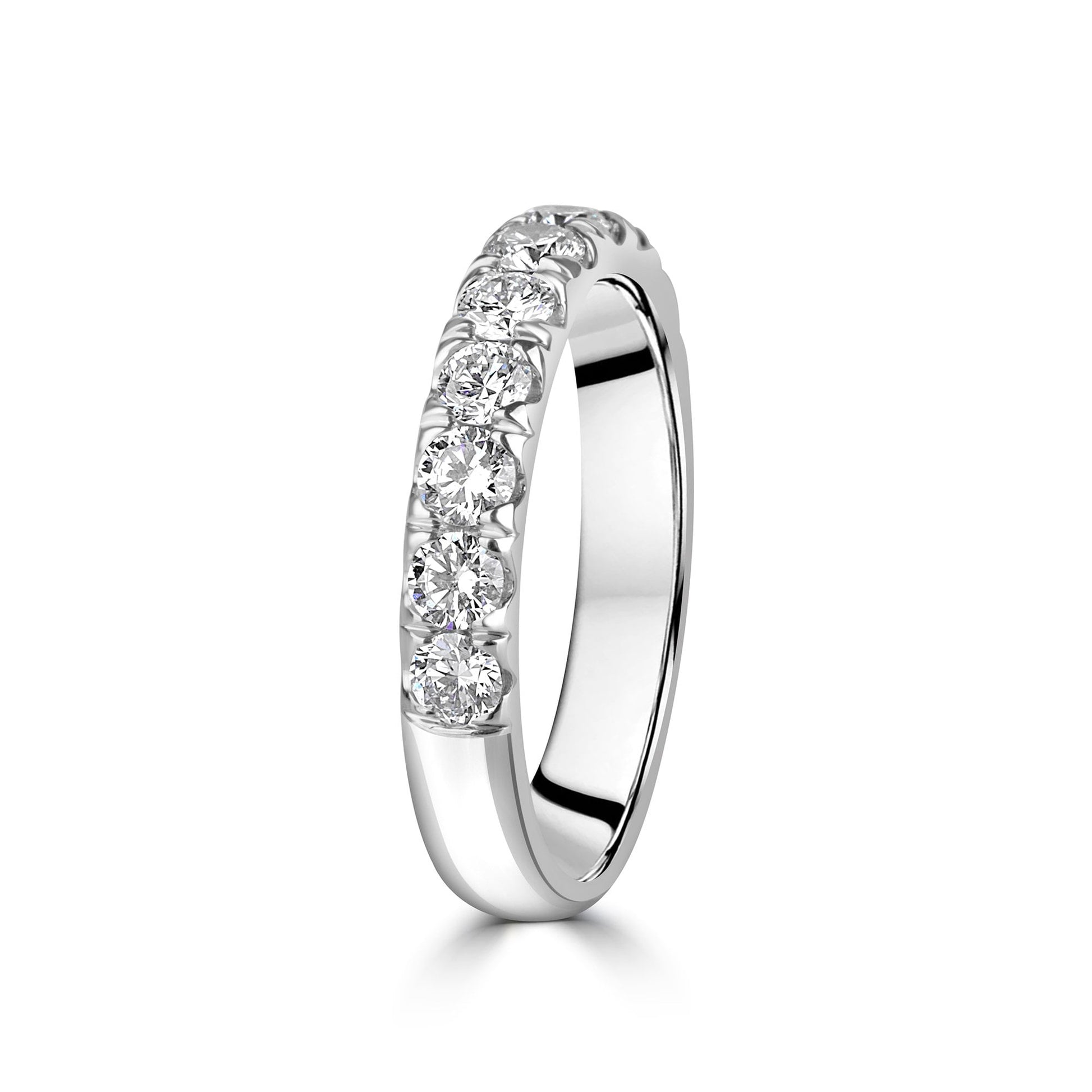 Platinum 3.5mm Round Lab Grown Diamond Band Ring