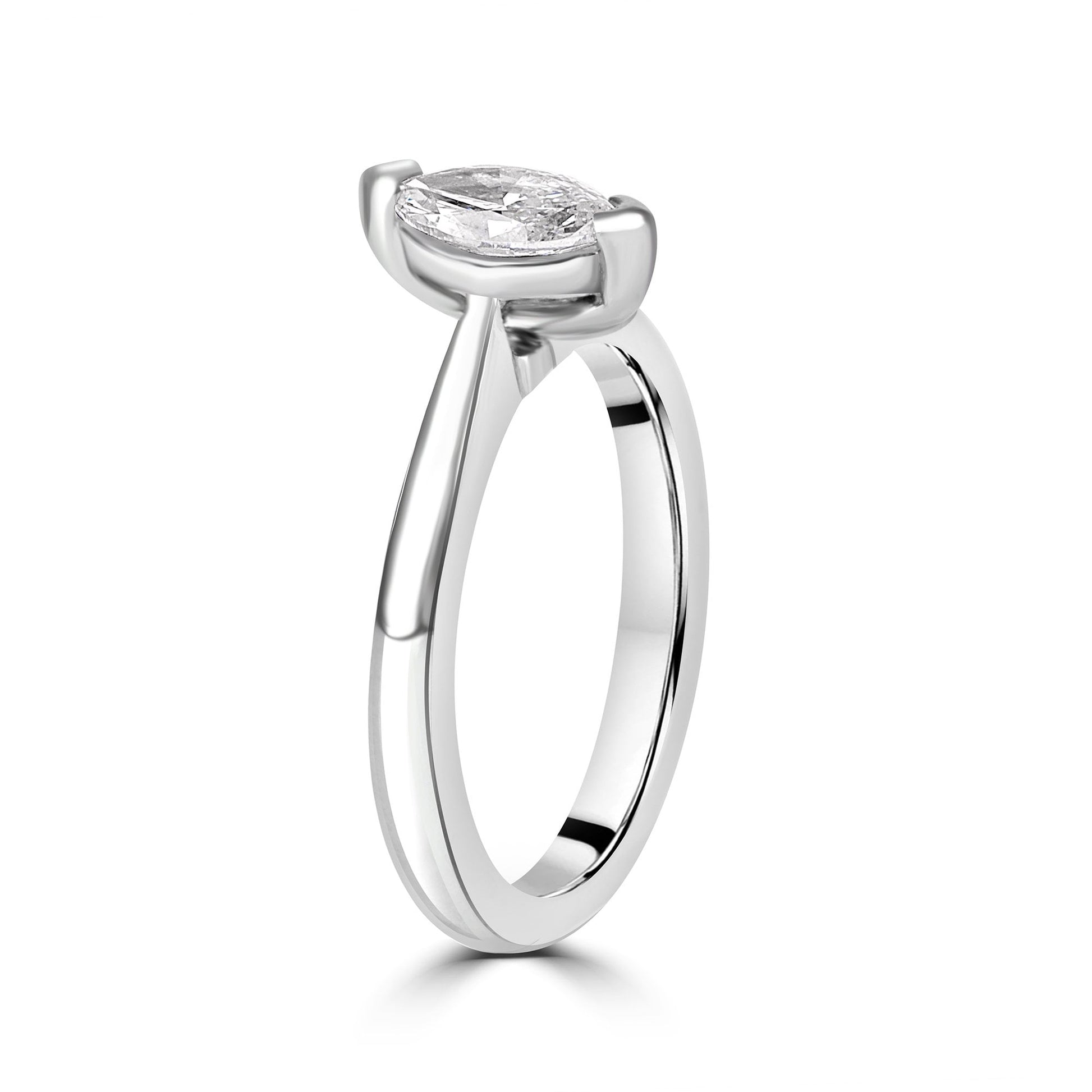 Marquise Diamond Half Carat Solitaire Pre-Owned Engagement Ring