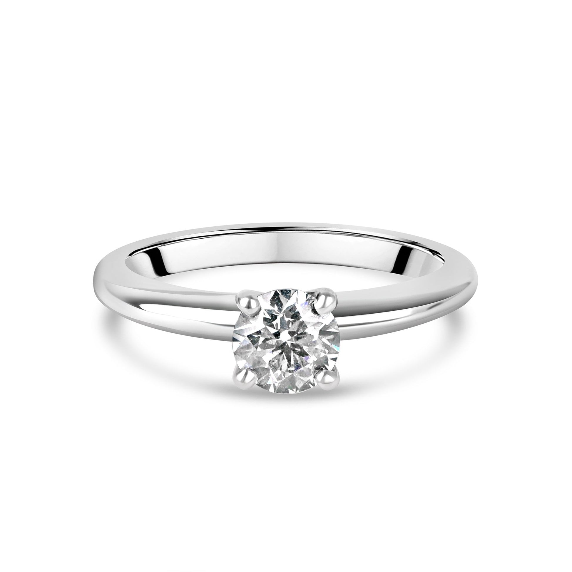 Avanti 0.70ct Round Diamond Solitaire Engagement Ring in White Gold