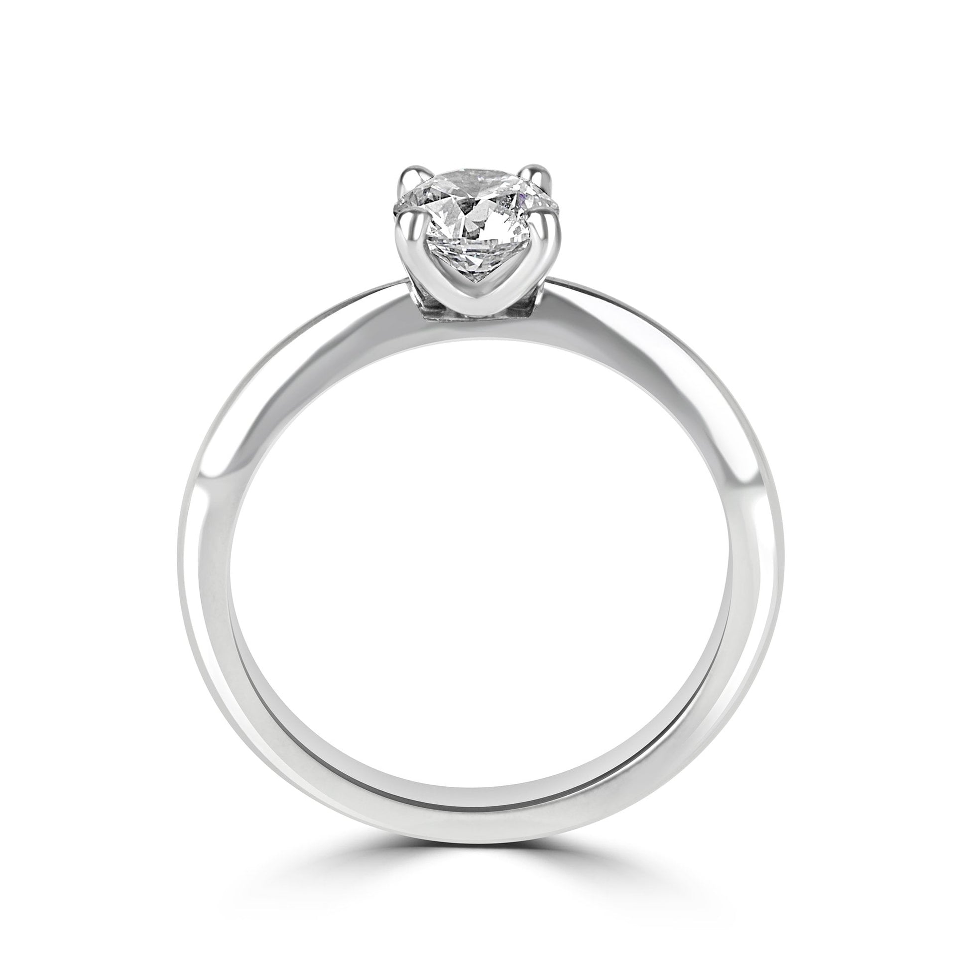 Avanti 0.70ct Round Diamond Solitaire Engagement Ring in White Gold