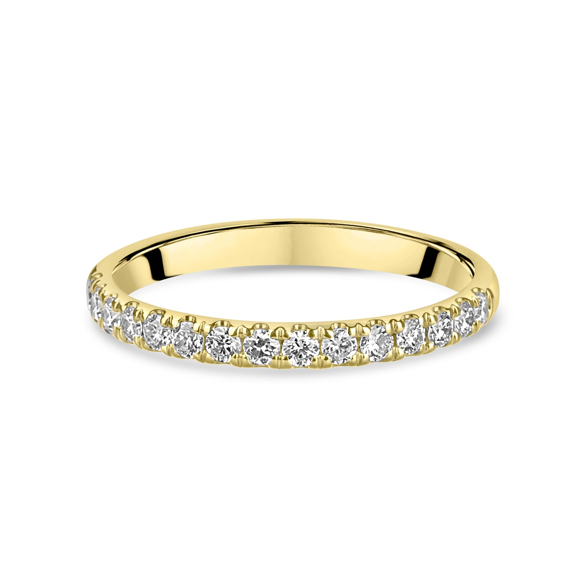 18ct Yellow Gold 2.7mm Wide Lab Grown Diamond Band Ring