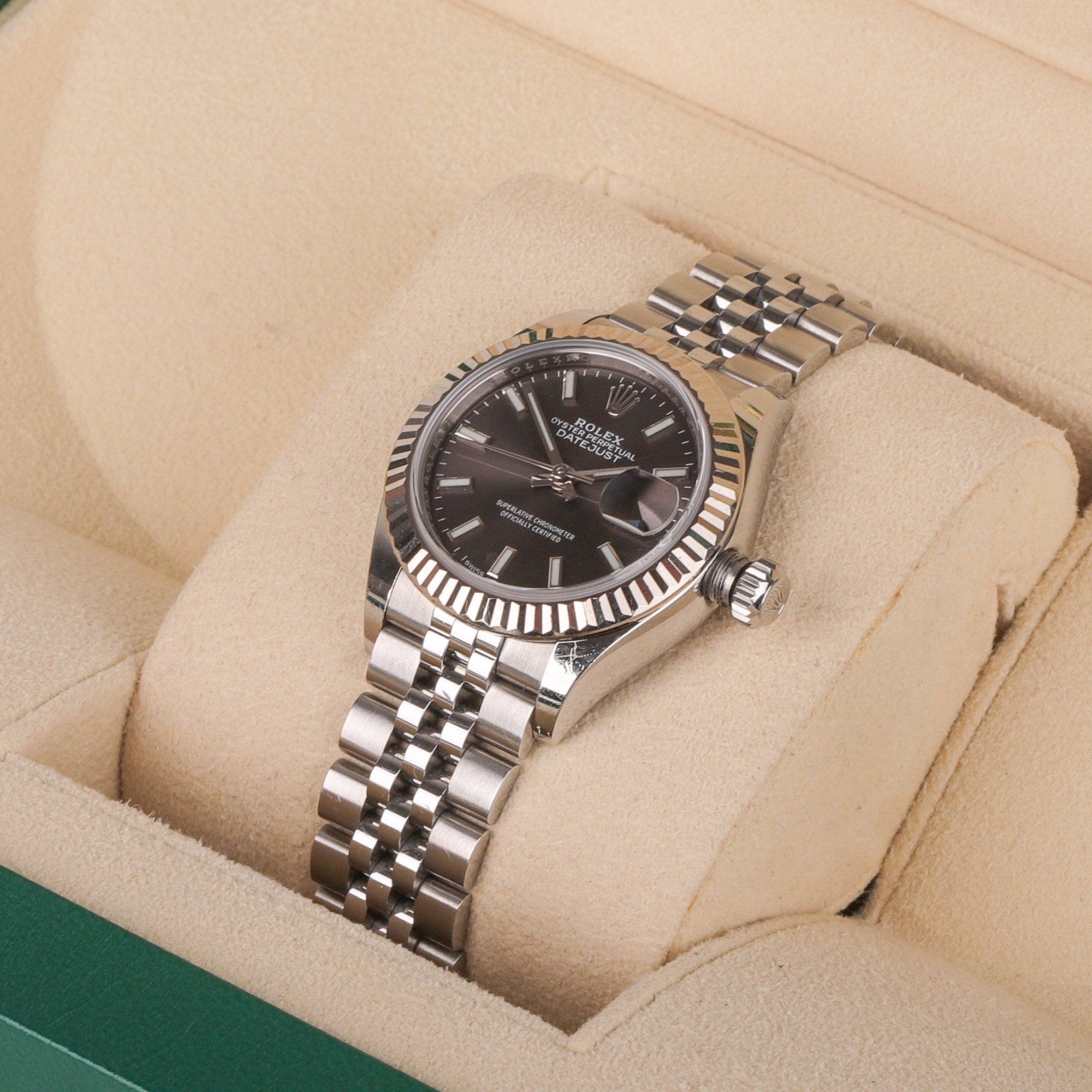 Rolex Datejust Stainless Steel 18ct White Gold Perpetual Jubilee Ladies Pre-Owned Watch