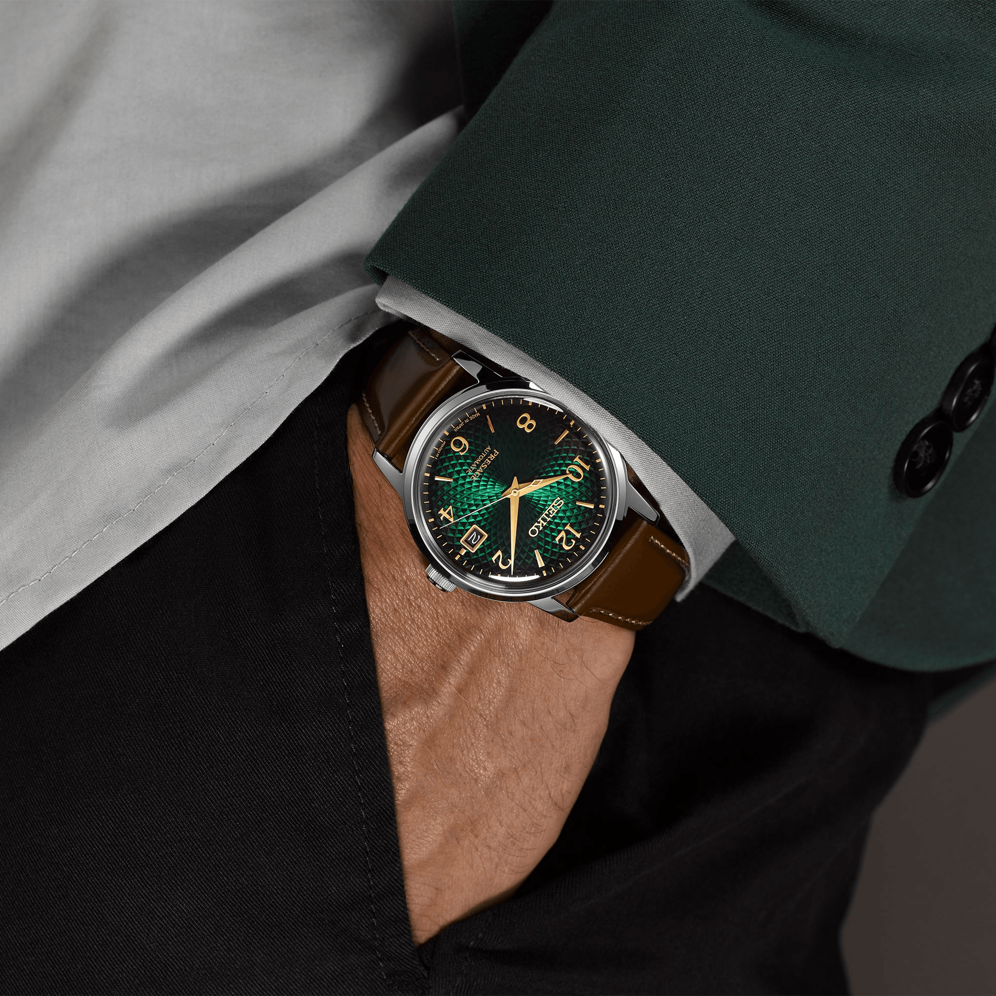 Seiko Presage Cocktail Time 'Mojito' Automatic Watch