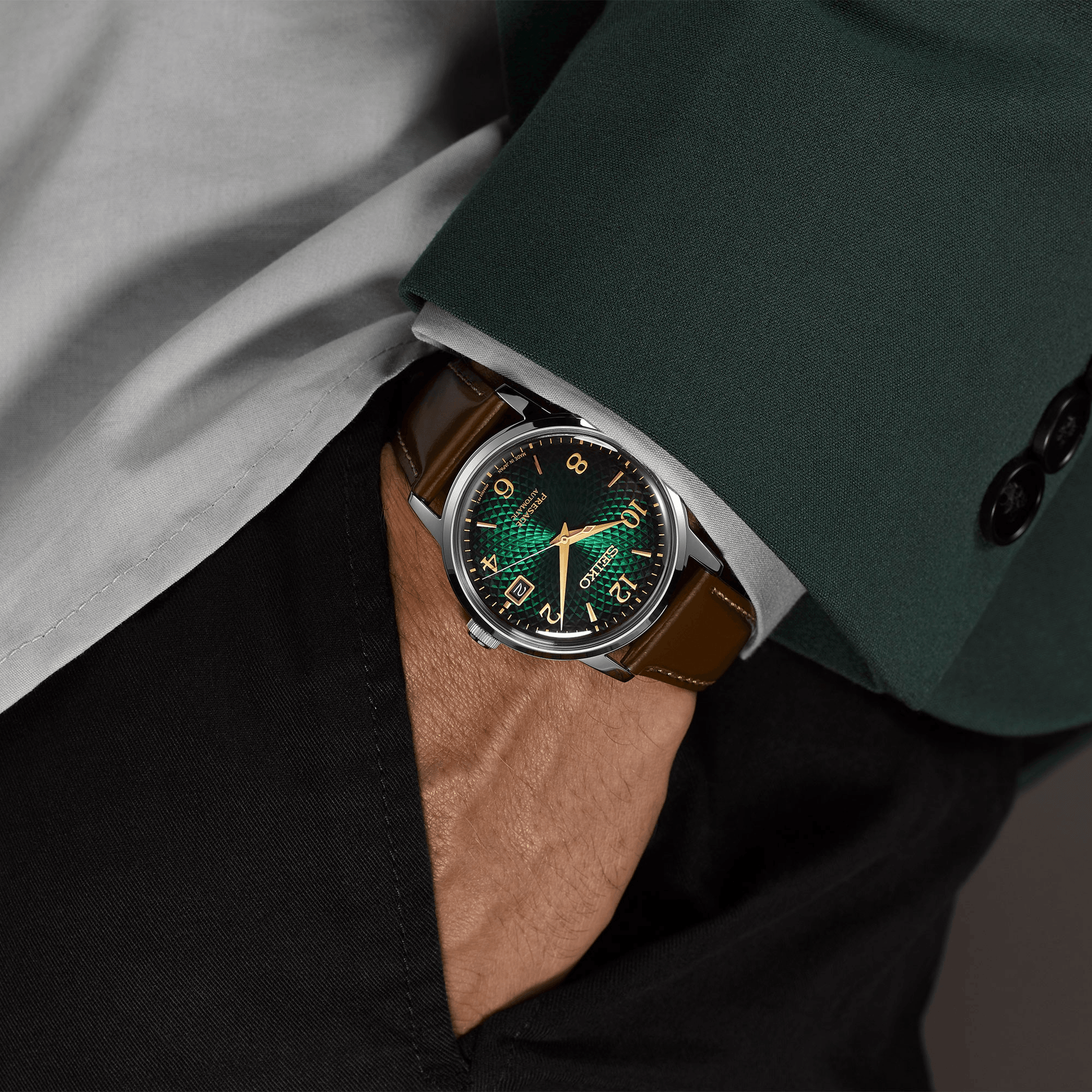 Seiko Presage Cocktail Time 'Mojito' Automatic Watch