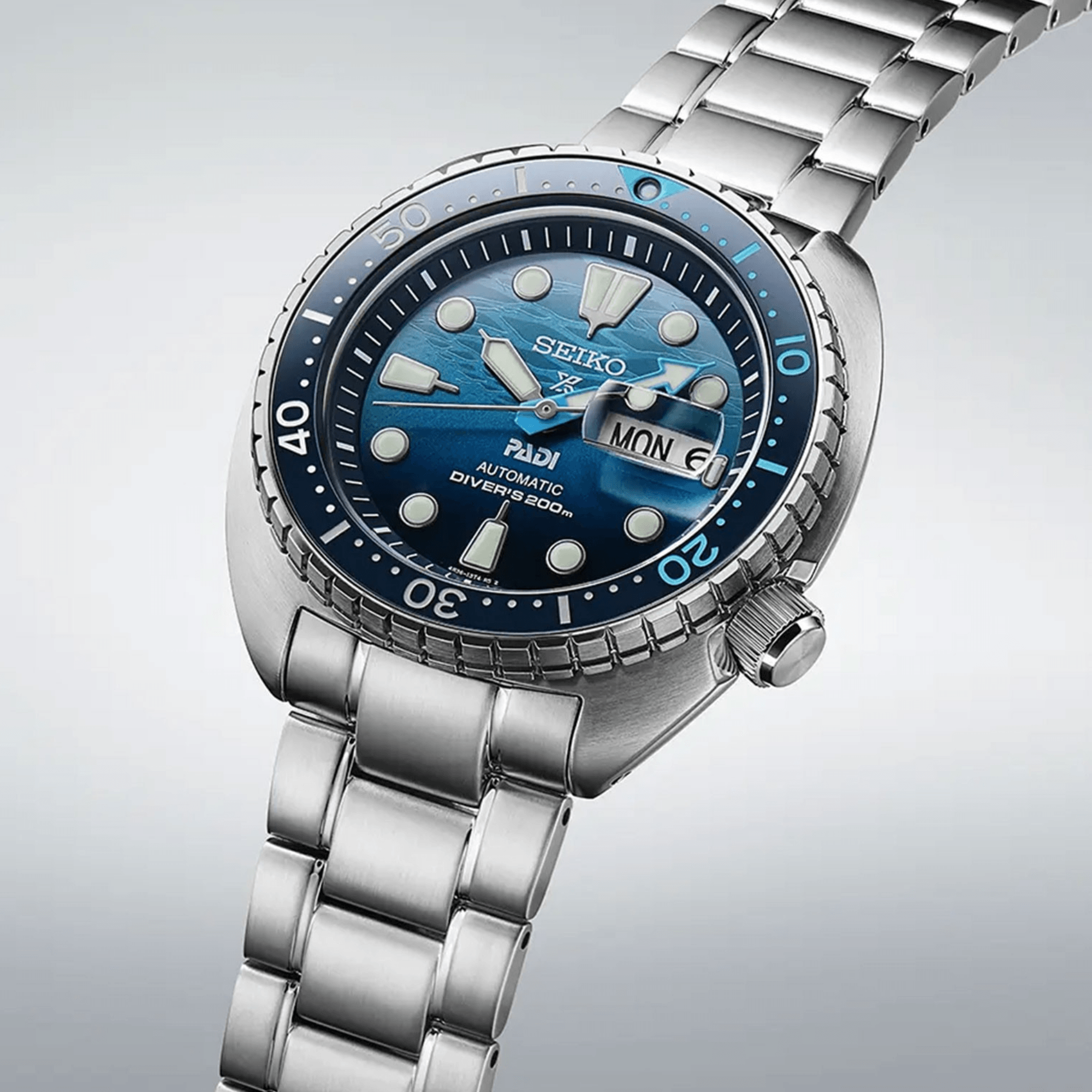 Seiko Prospex PADI 'Great Blue' Turtle Automatic Divers Watch