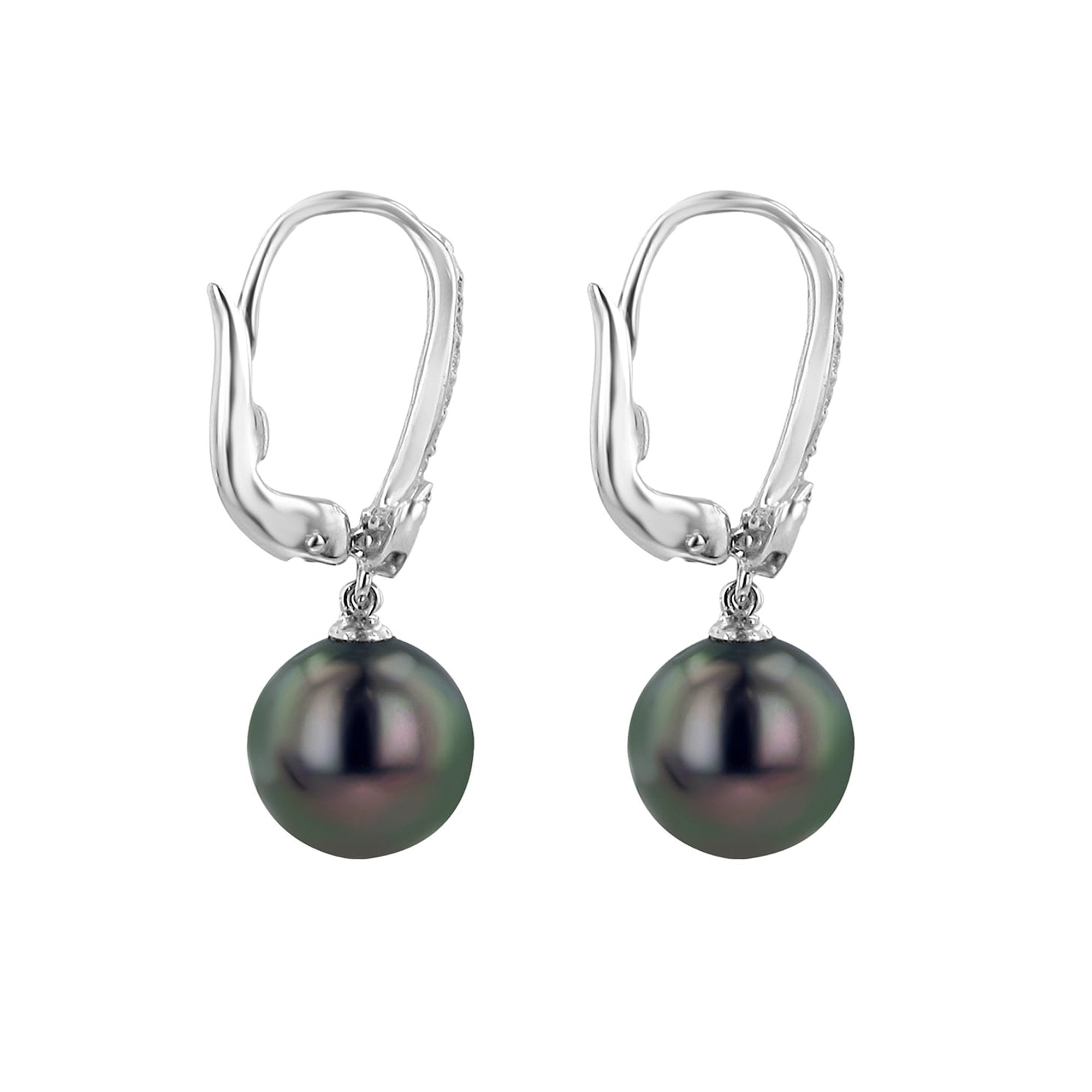 Tahitian Pearl and Diamond Earrings EWD37119