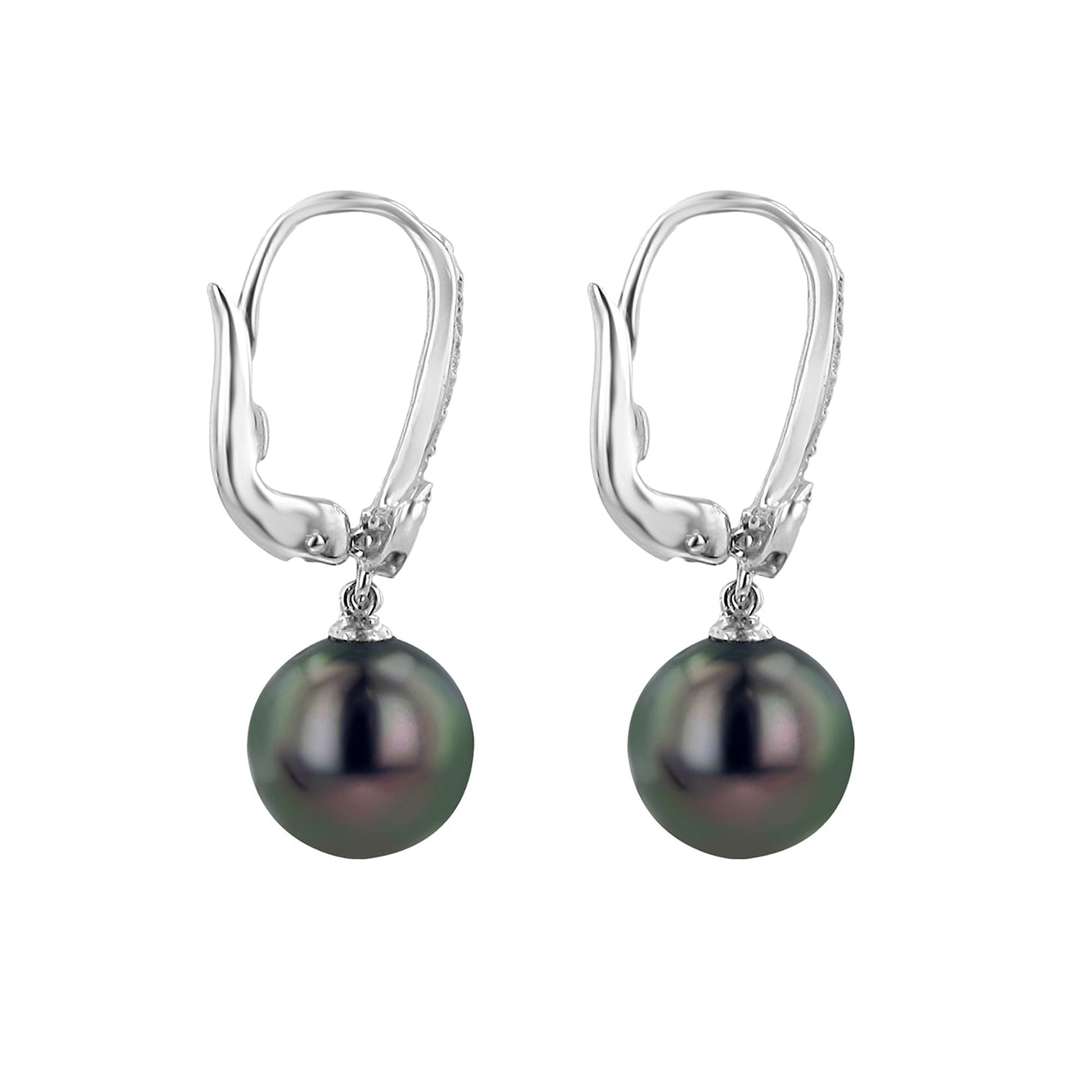 Tahitian Pearl and Diamond Earrings EWD37119