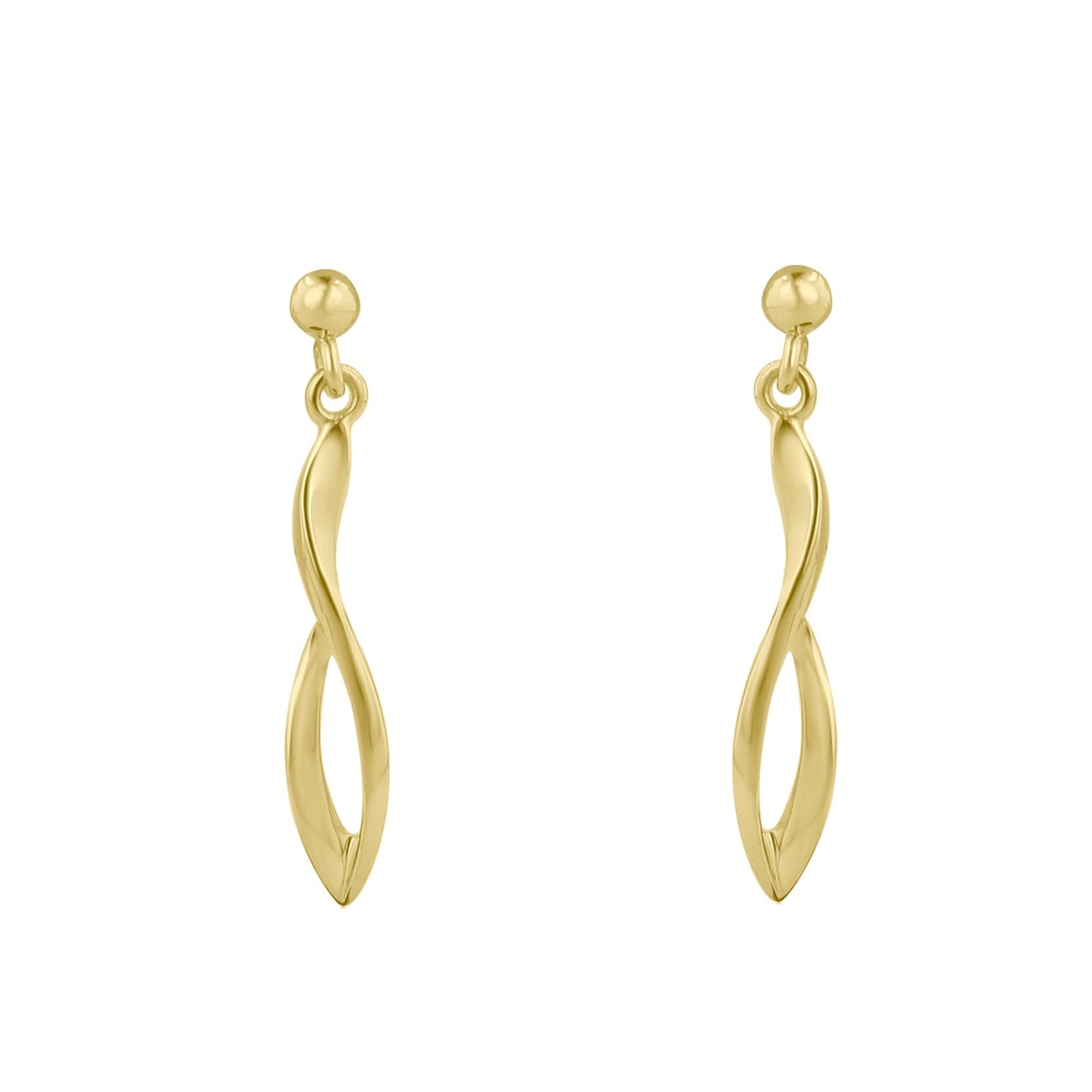 9ct Yellow Gold Drop Earrings