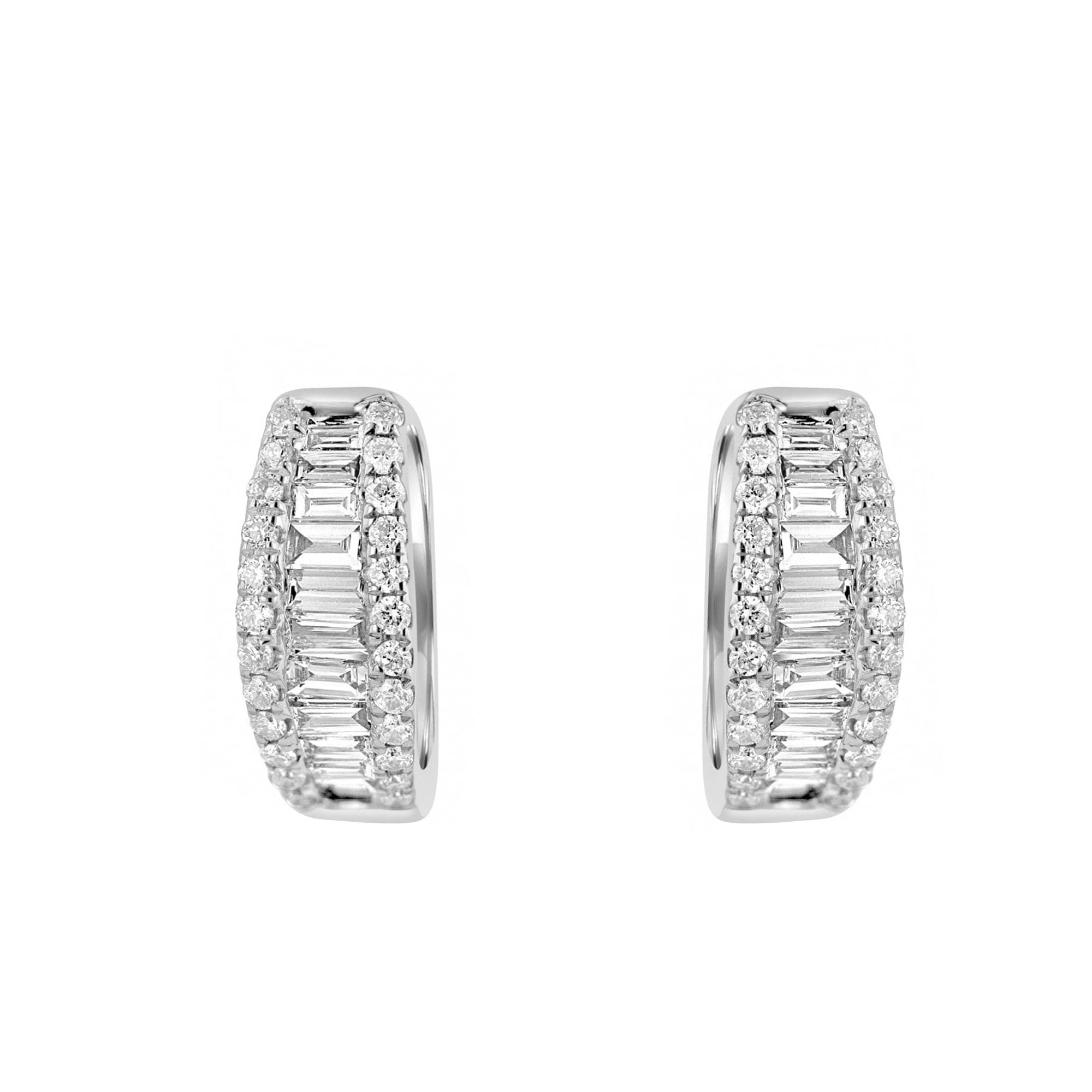18ct White Gold Octavia Diamond 0.53ct Total Earrings