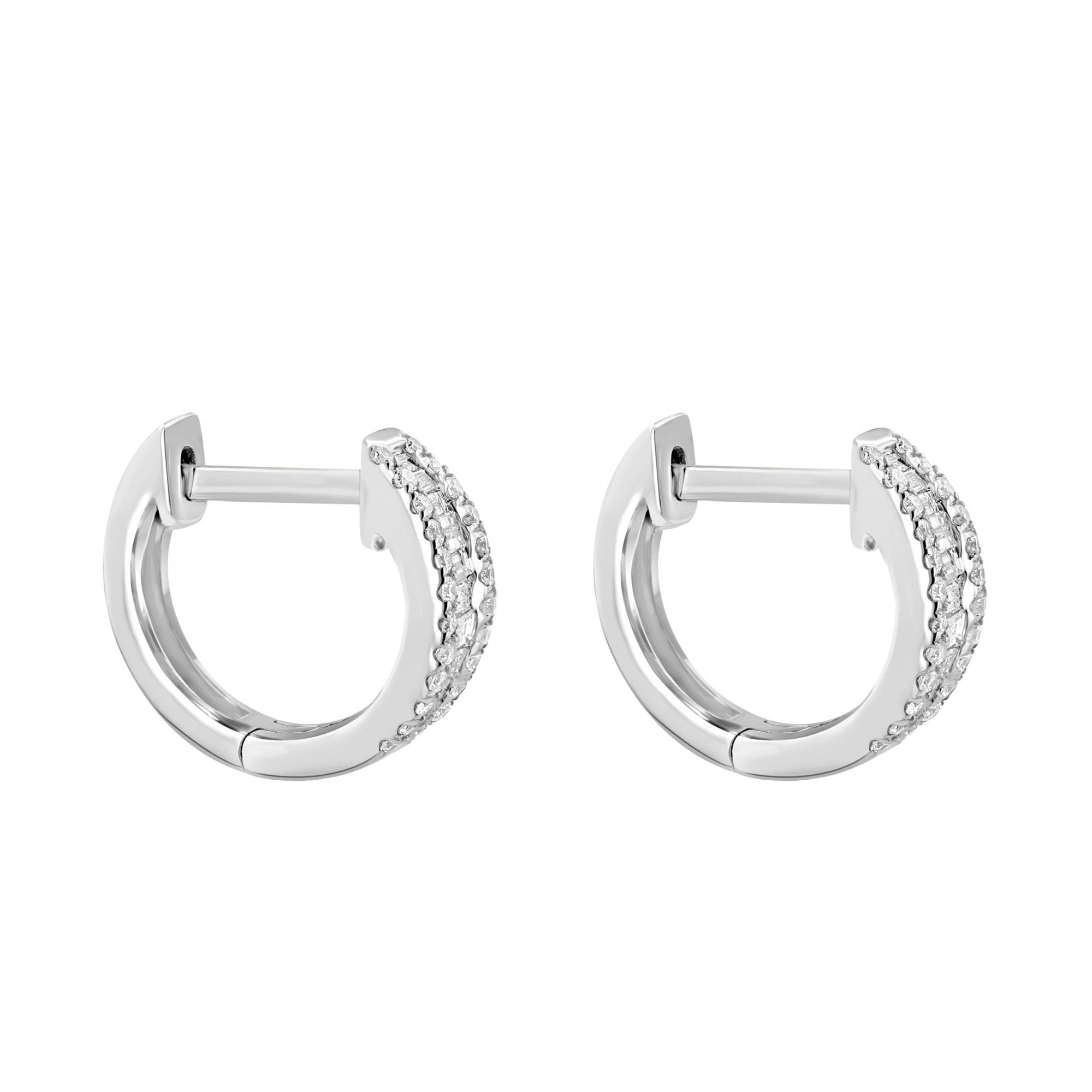 18ct White Gold Octavia Diamond 0.53ct Total Earrings