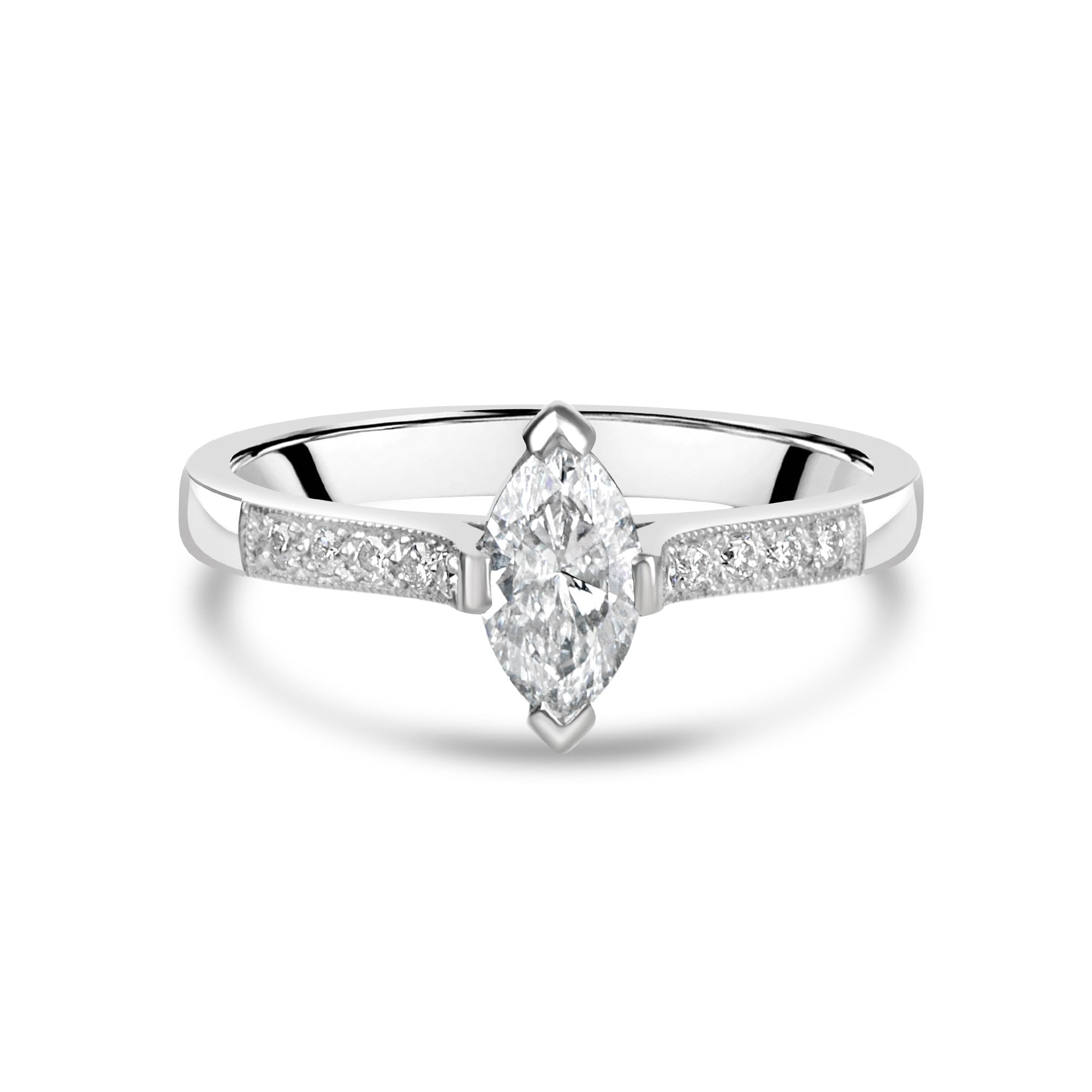 Marquise Diamond 0.50ct Engagement Ring Pre-Owned