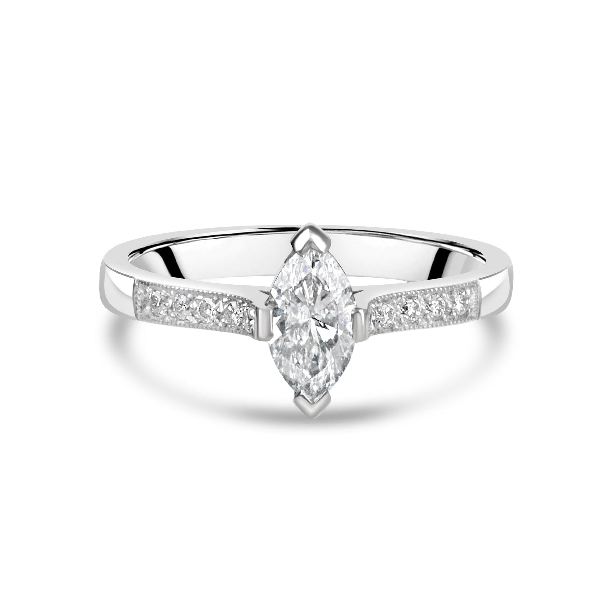 Marquise Diamond 0.50ct Engagement Ring Pre-Owned