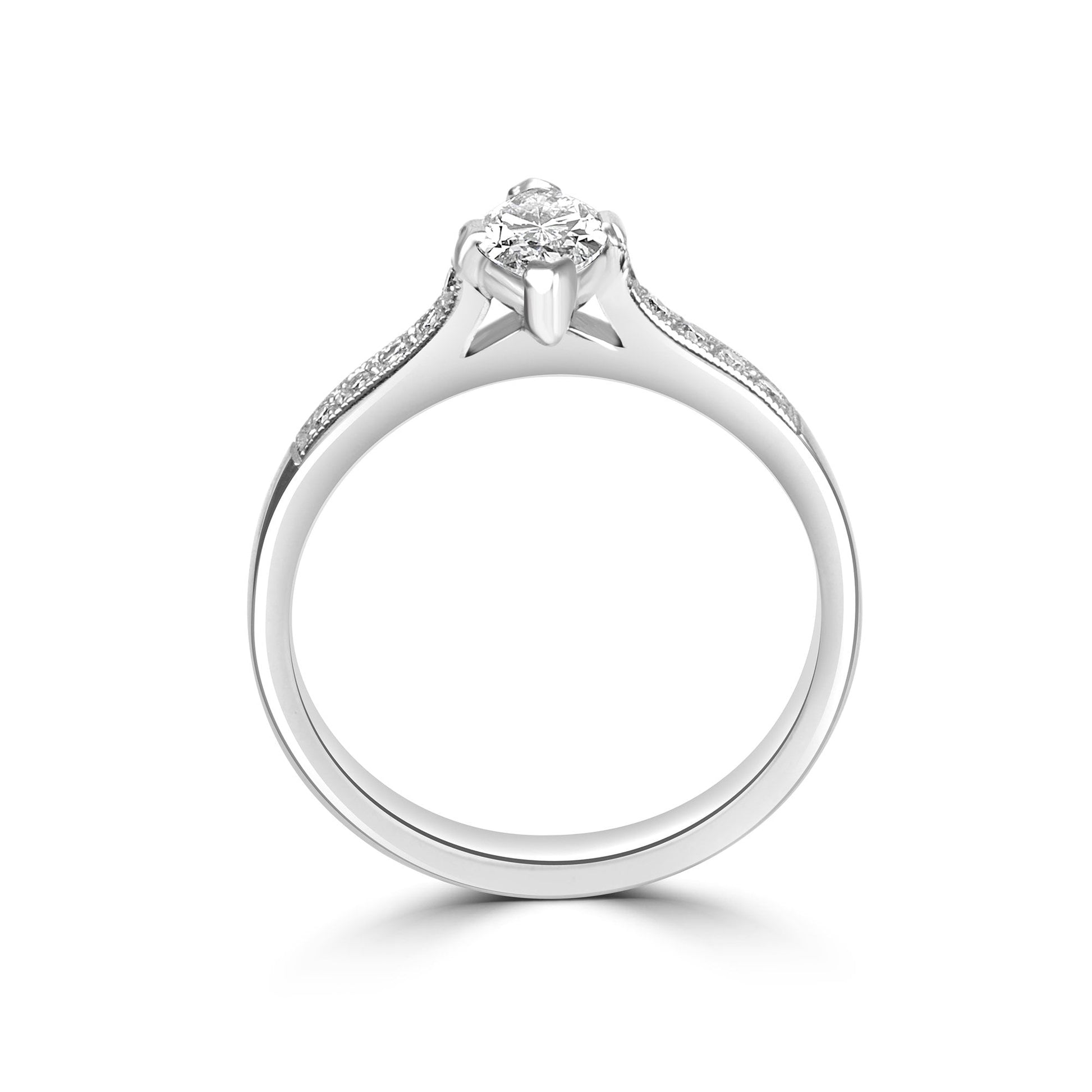 Marquise Diamond 0.50ct Engagement Ring Pre-Owned