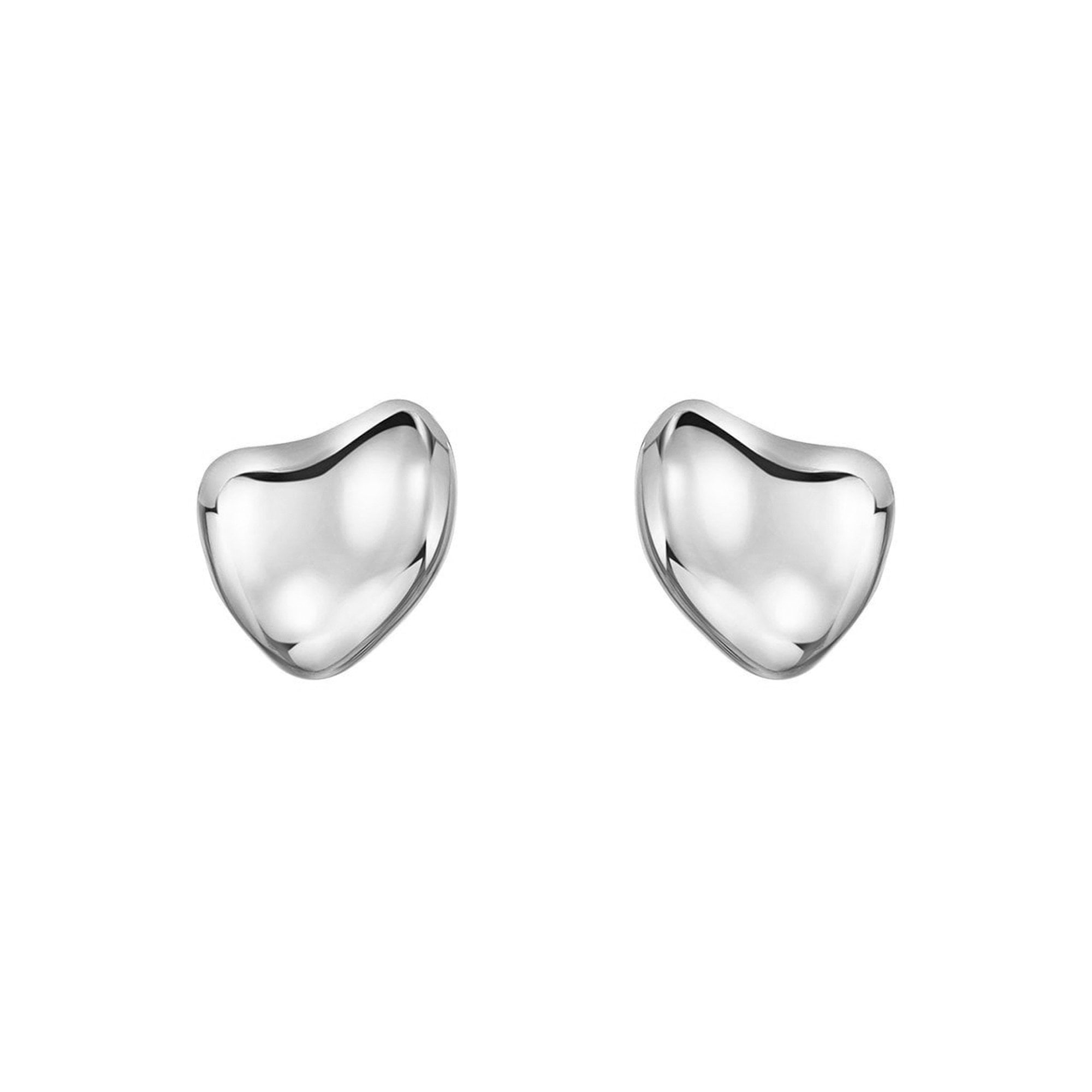 Unique 9ct White Gold Pebble Studs