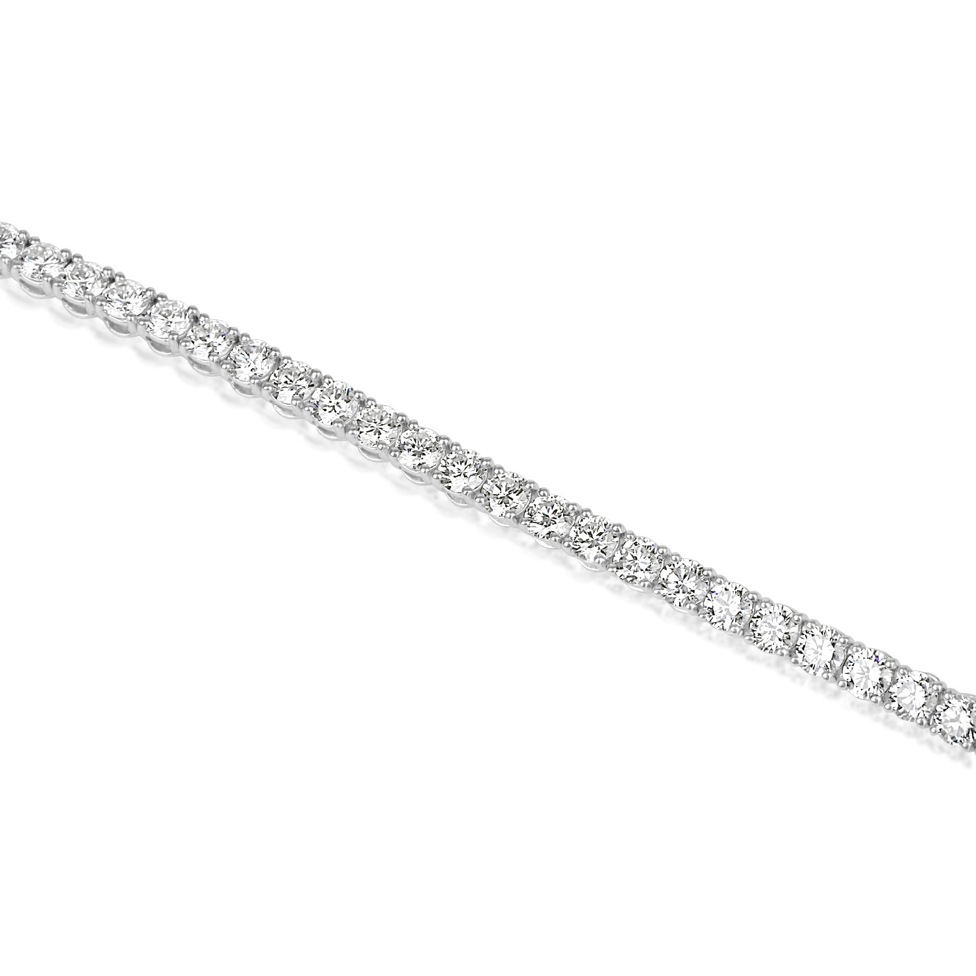 18ct White Gold 7ct Lab Grown Diamond Bracelet