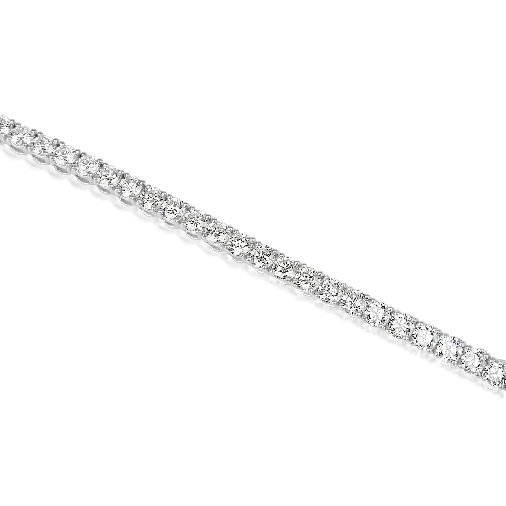 18ct White Gold 7ct Lab Grown Diamond Bracelet