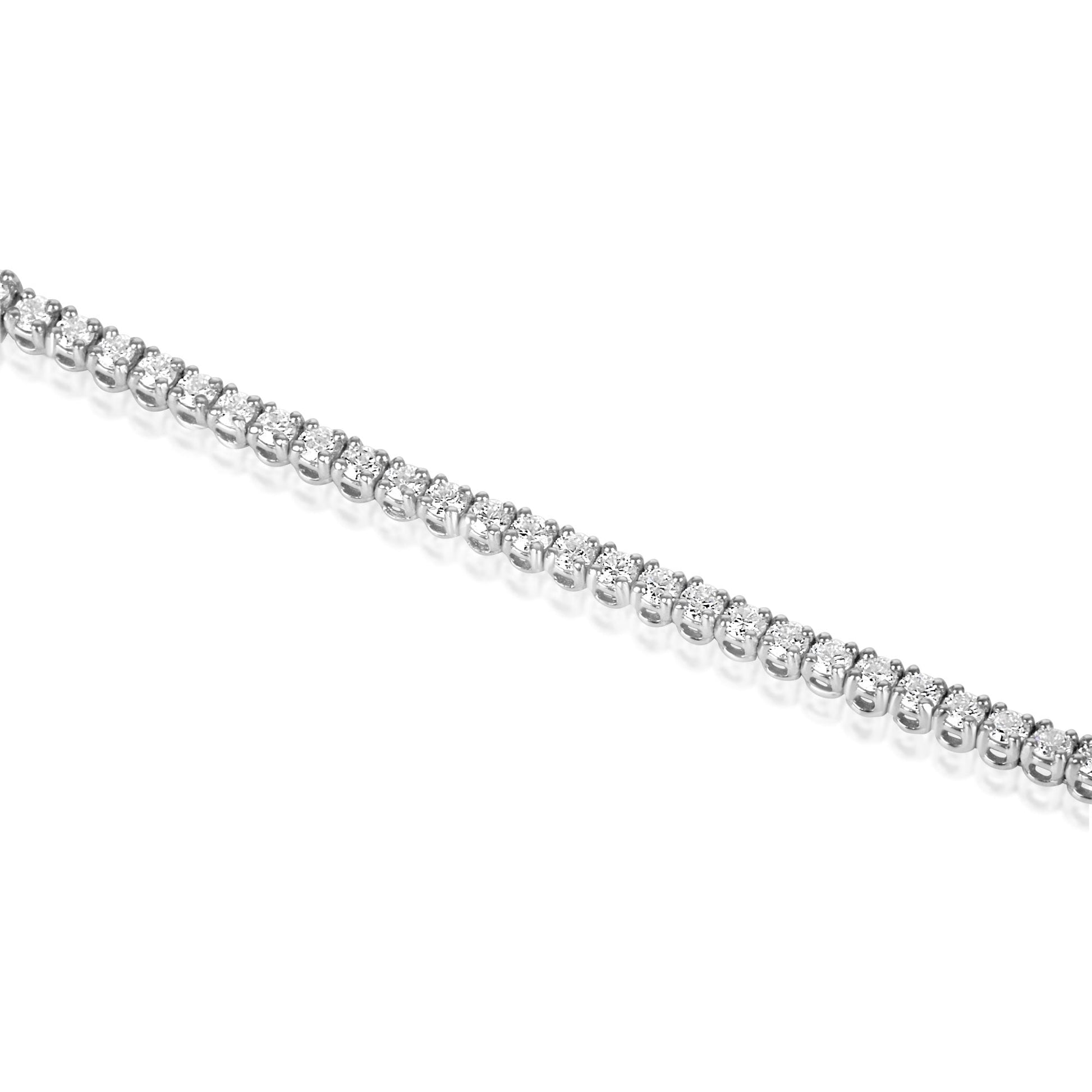 18ct White Gold Tennis Bracelet with RBC Lab Grown Diamonds