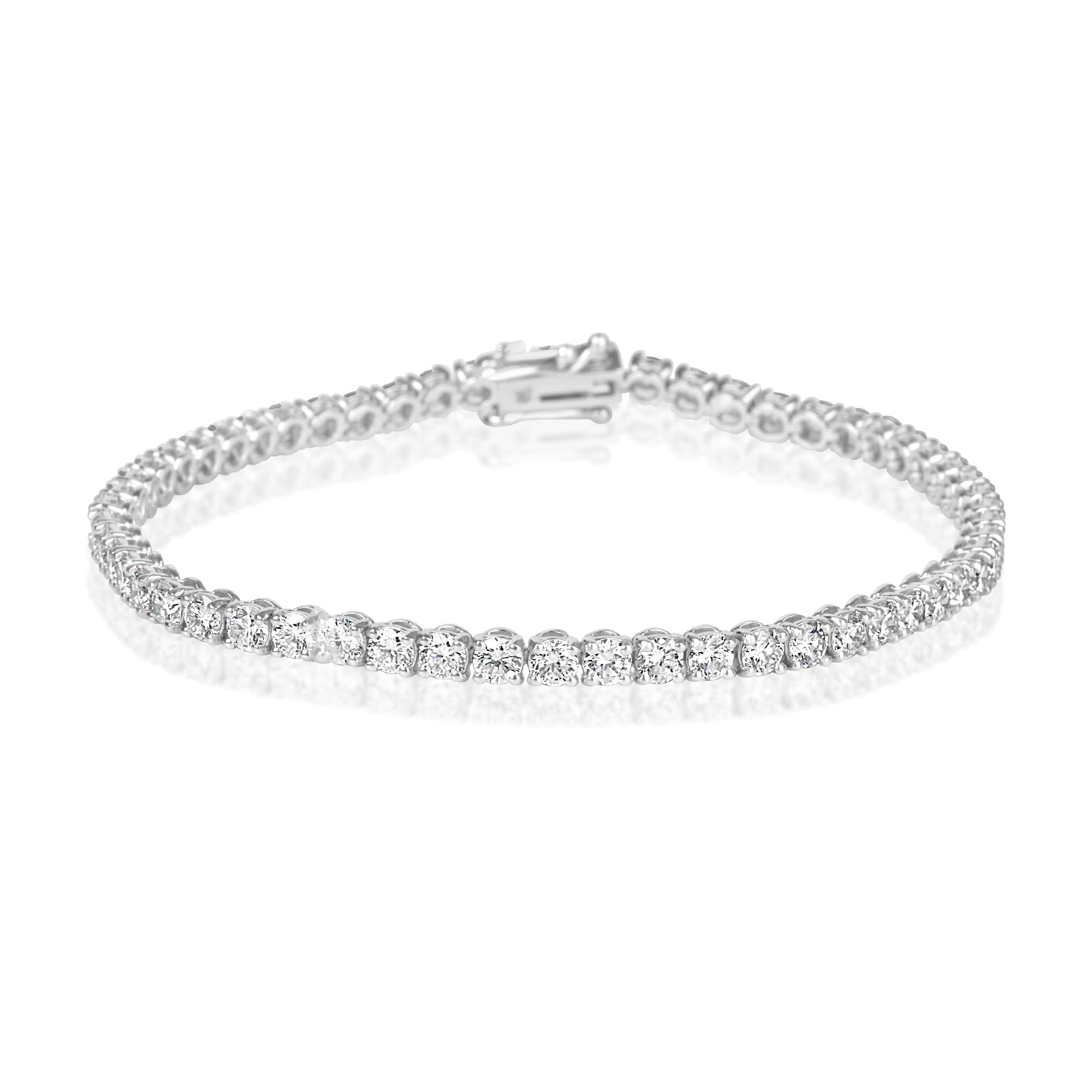 18ct White Gold 6.00ct Lab Grown Diamond Bracelet