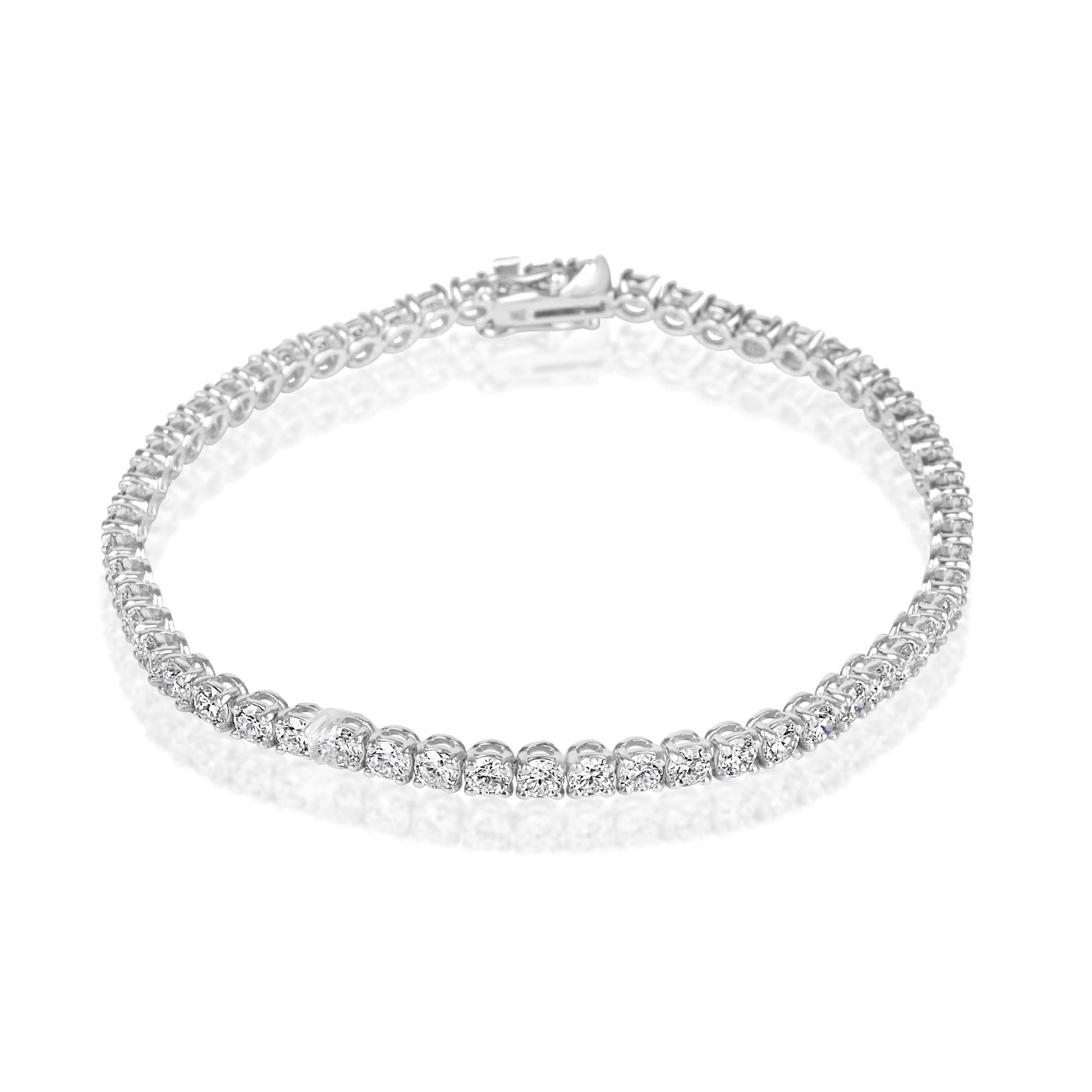 18ct White Gold 6.00ct Lab Grown Diamond Bracelet
