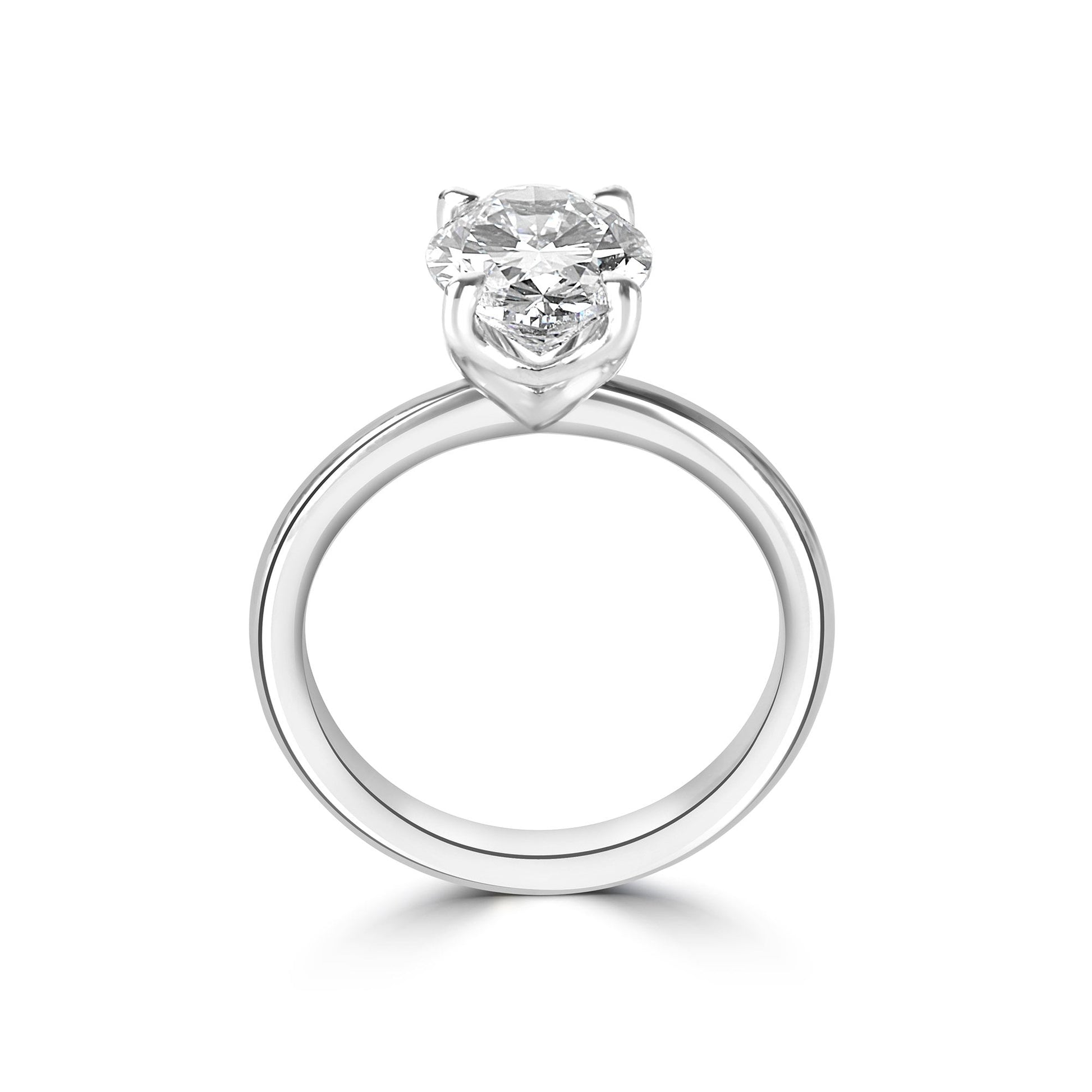 Platinum 2.50ct Oval Lab Grown Diamond 'Rosa' Solitaire Ring