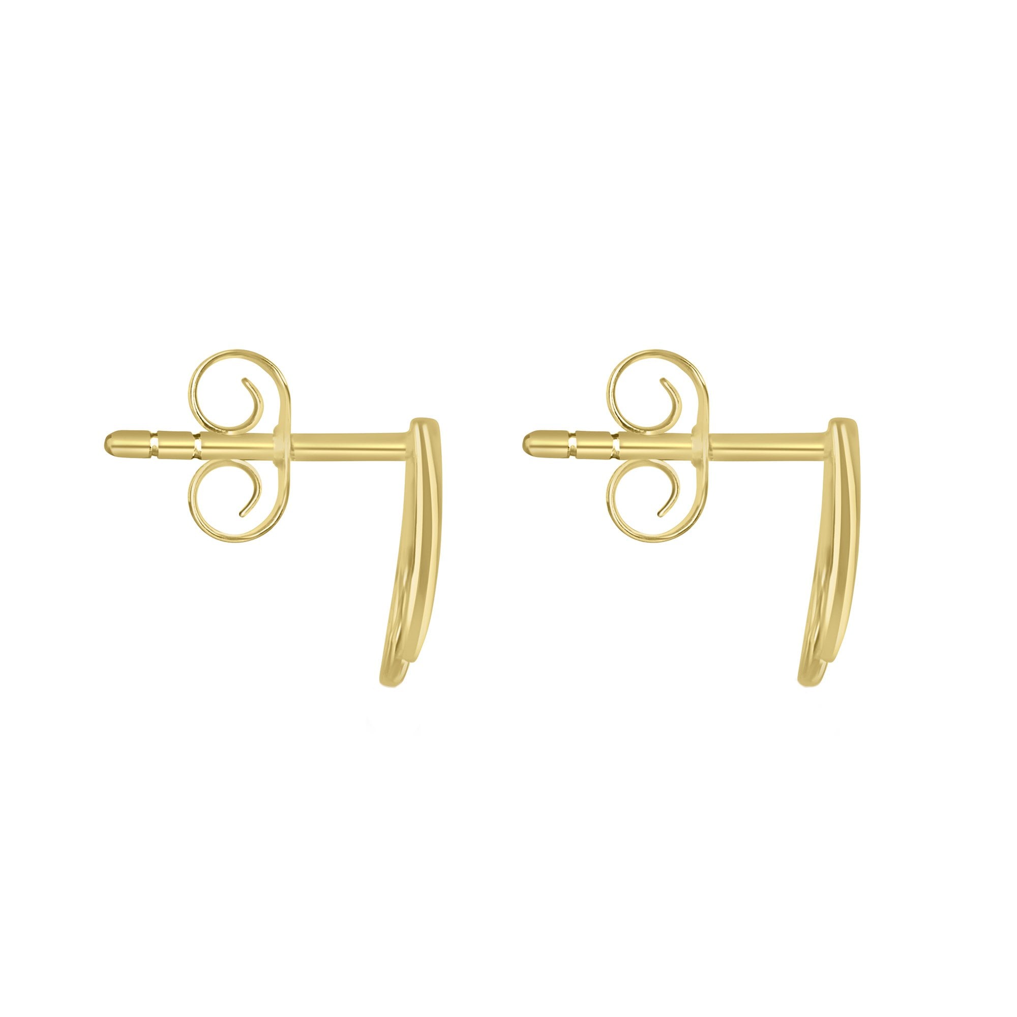 9ct Yellow Gold Teardrop Diamond Earrings