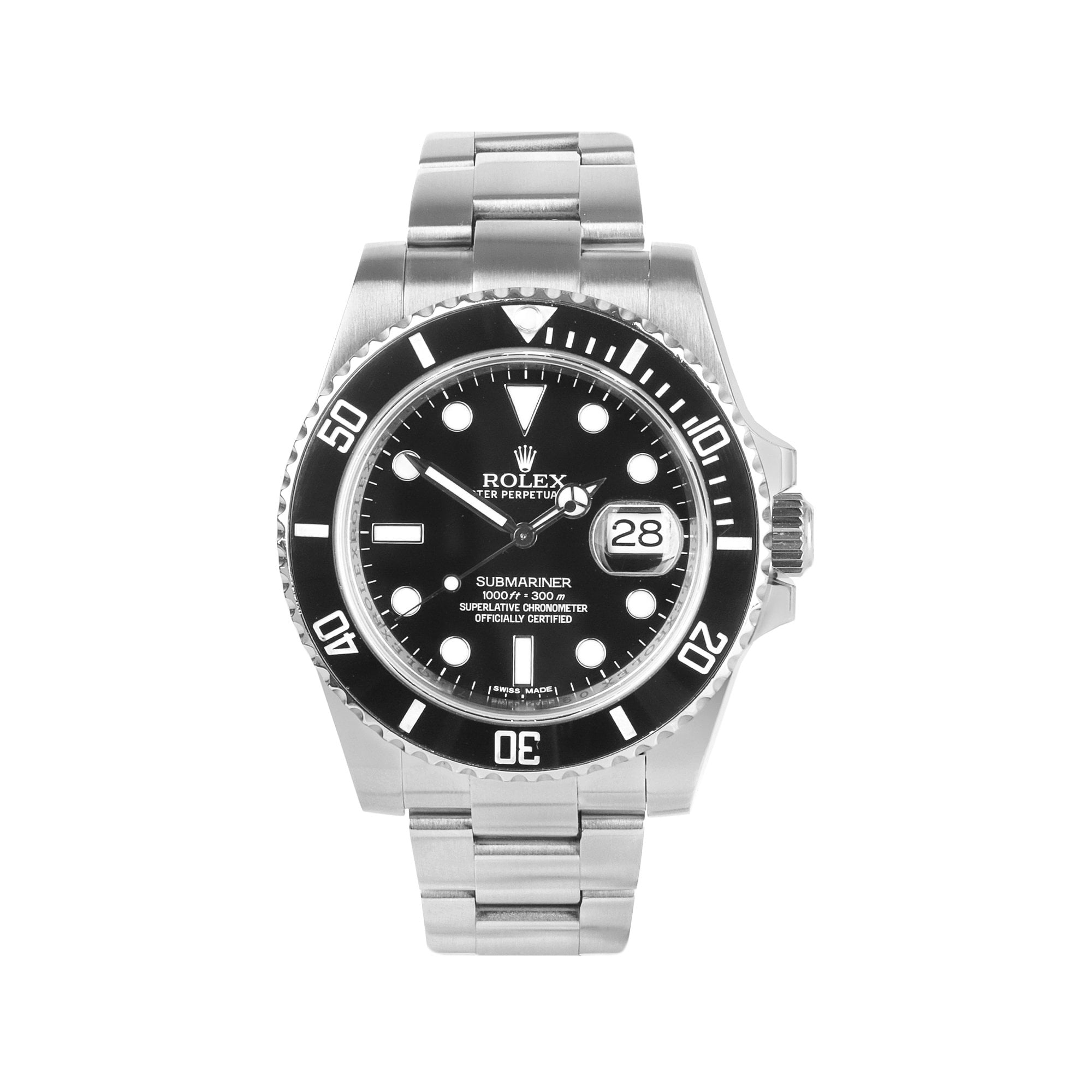 Rolex Submariner with Black Ceramic Dial Pre-Owned Watch