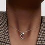model wearing PDPAOLA sterling silver initial C necklace