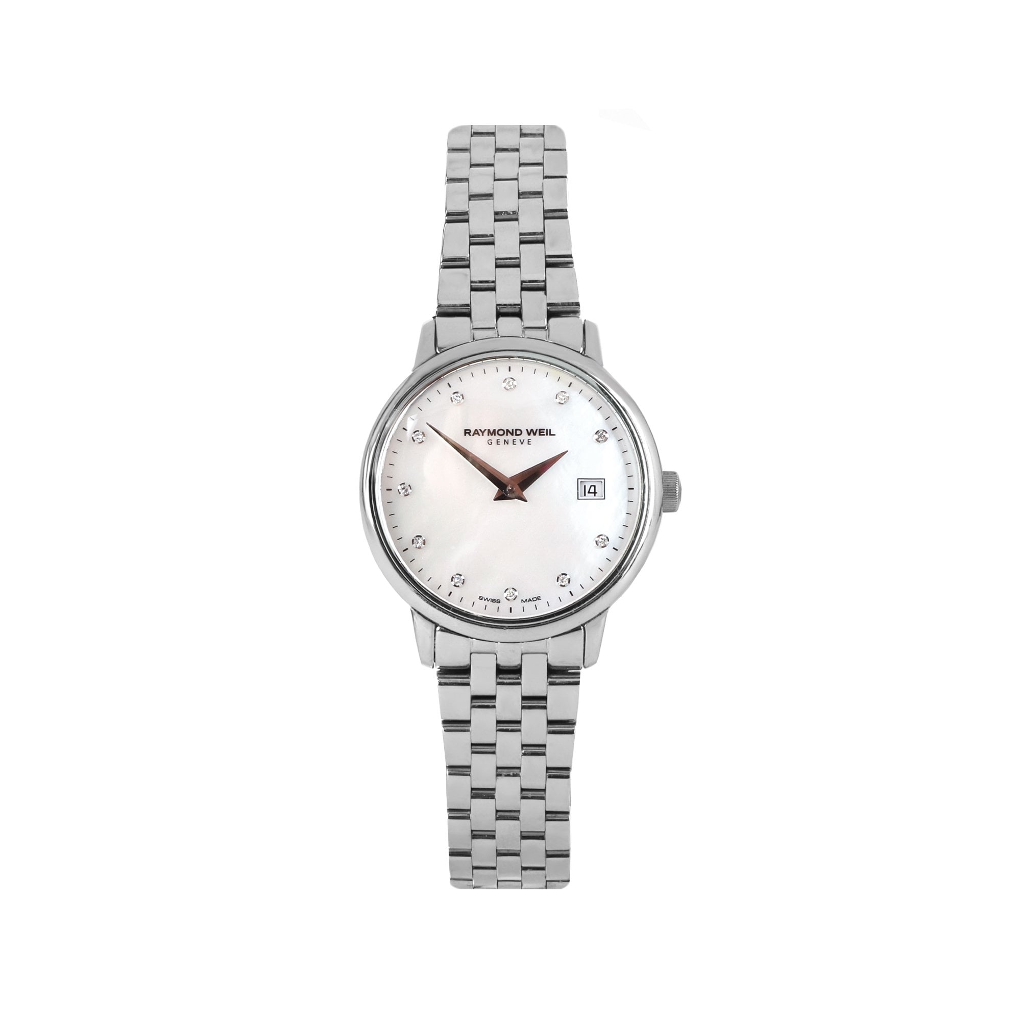 Raymond Weil Toccata Watch with Diamond Dot Mother of Pearl Dial