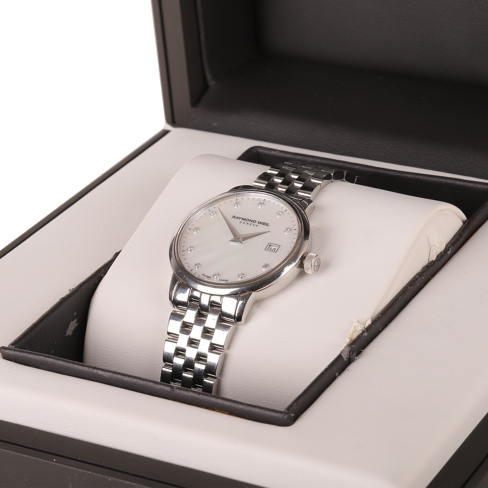 Raymond Weil Toccata Watch with Diamond Dot Mother of Pearl Dial