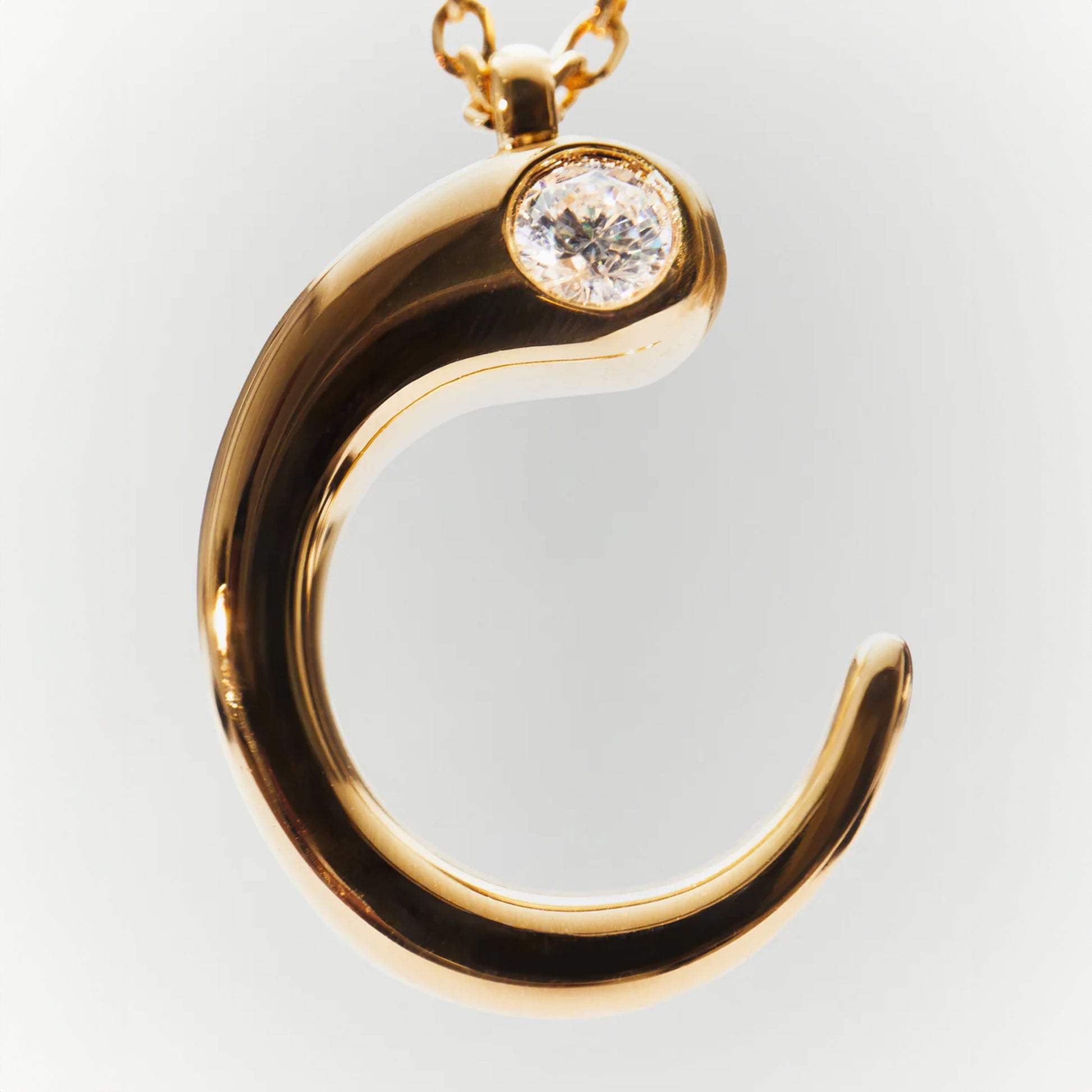 PDPAOLA 18ct Gold Plated Sterling Silver Initial C Necklace