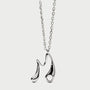 PDPAOLA sterling silver initial M necklace