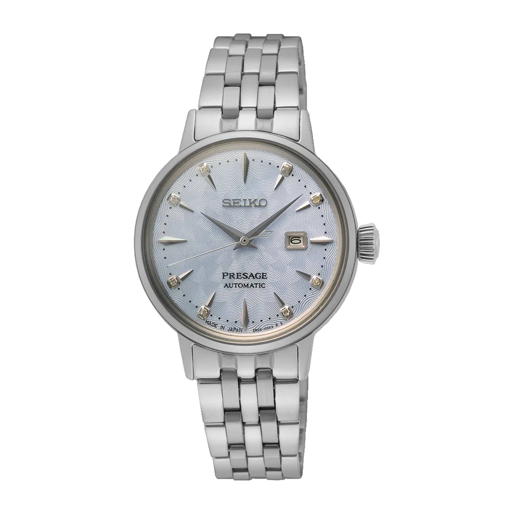 Women's Seiko Presage Cocktail Time 'Skydiving' Diamond Twist Automatic Watch