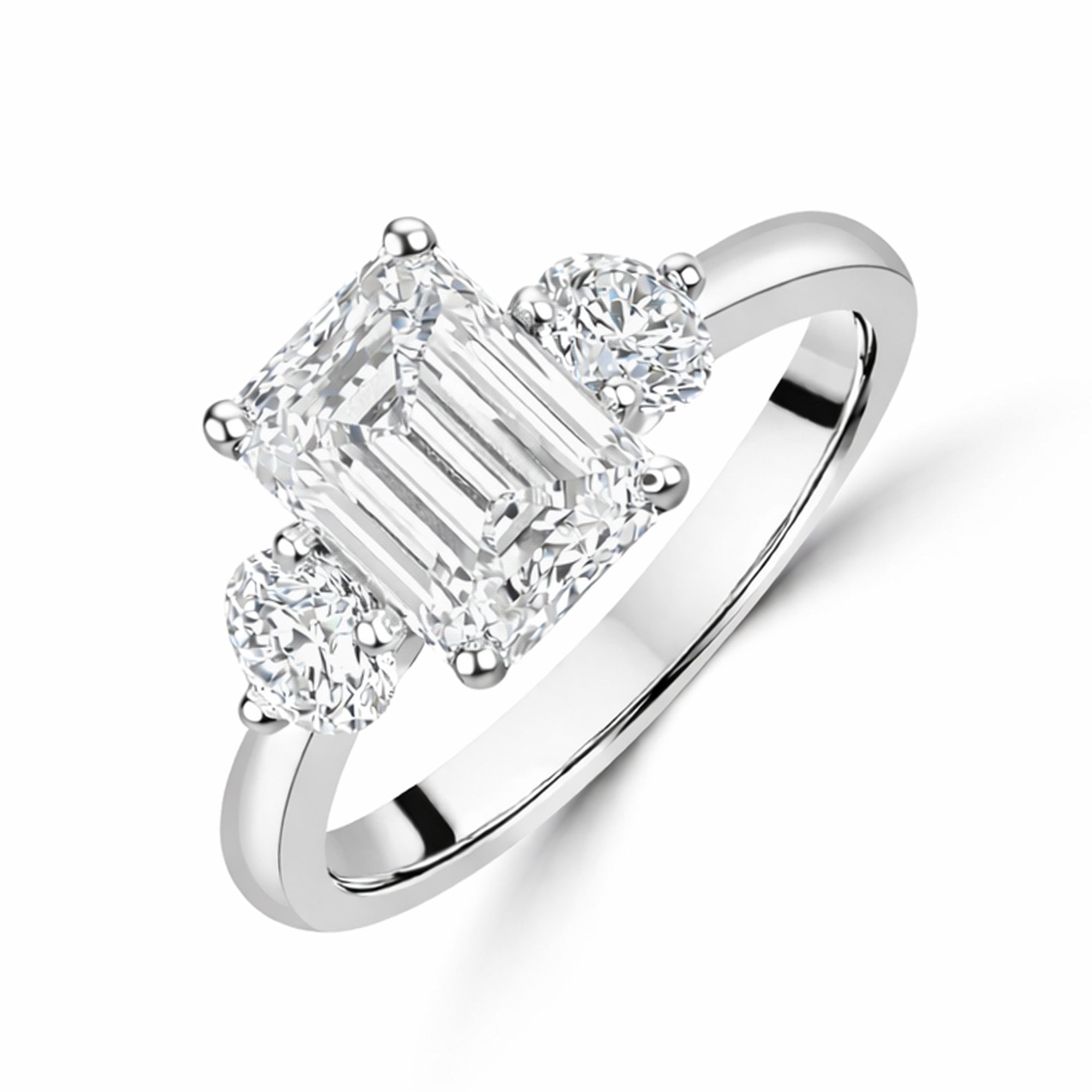 Trilogy Lab Grown Diamond 'Ava' Engagement Ring