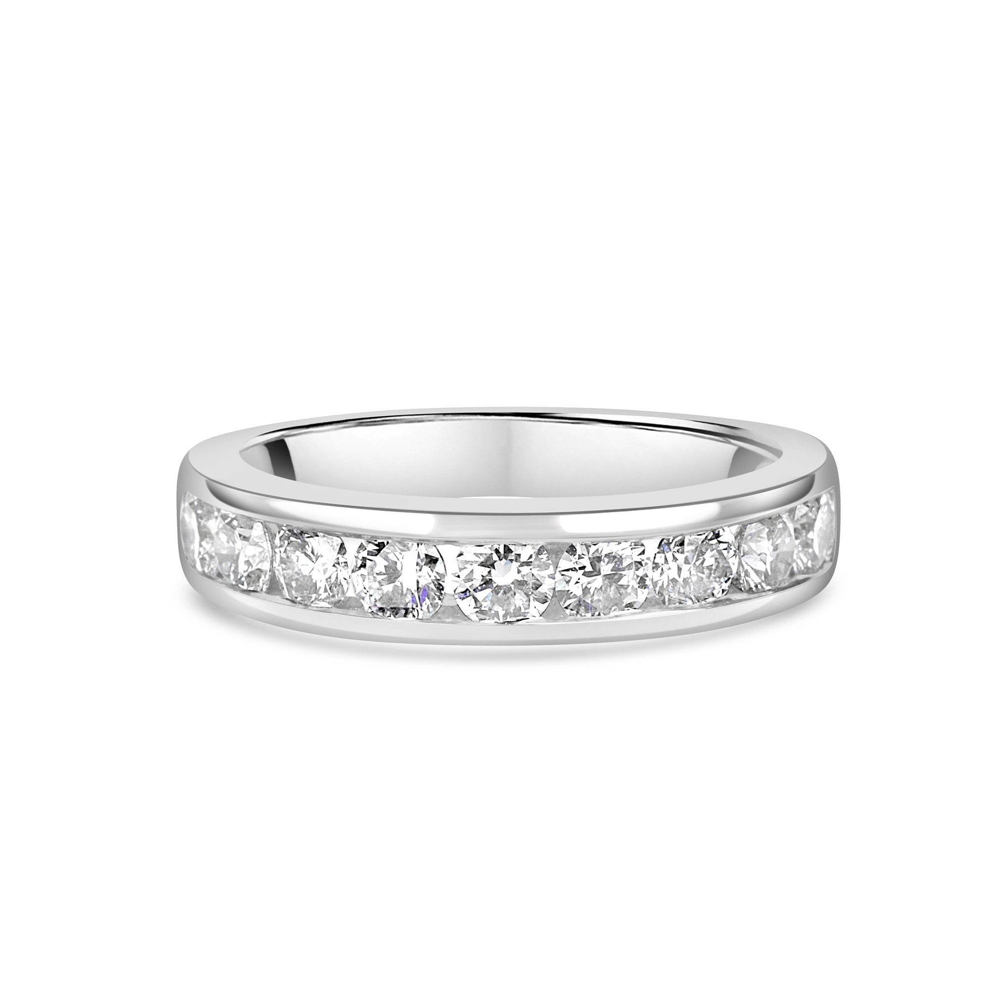 18ct White Gold Eternity Ring with a Total of 1.06ct Chanel Set RBC Diamonds