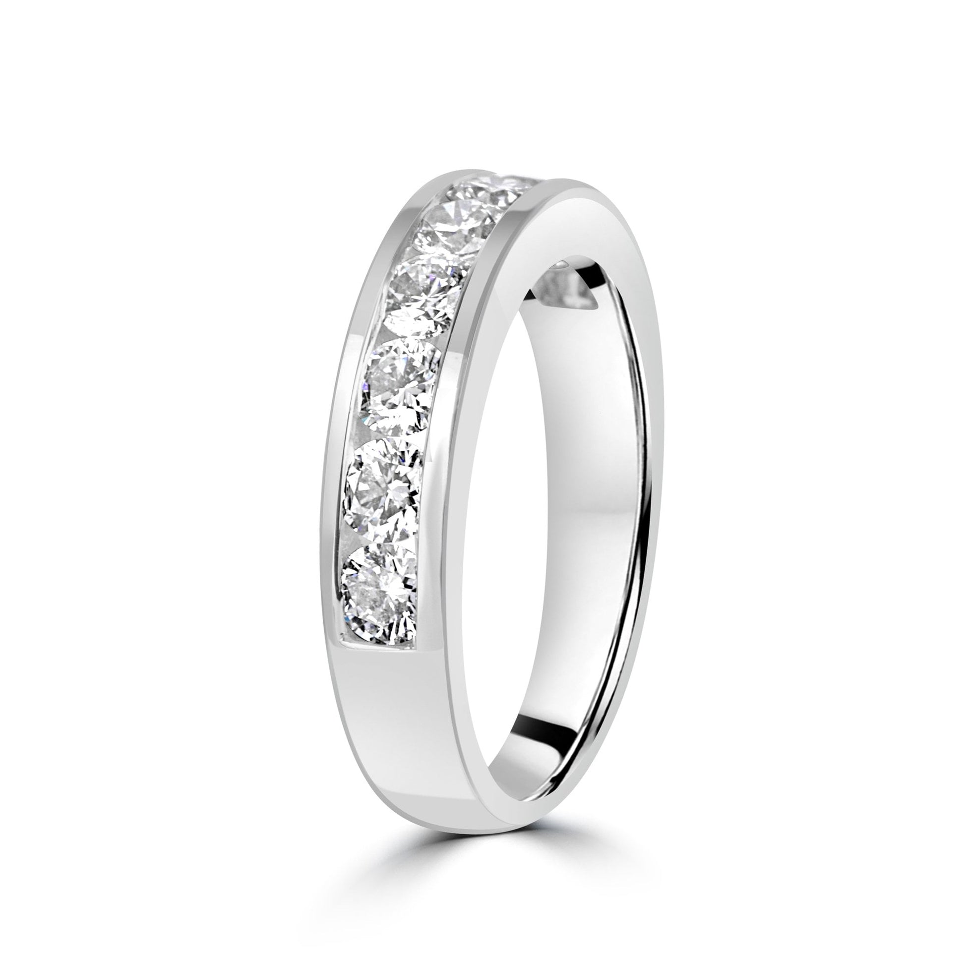 18ct White Gold Eternity Ring with a Total of 1.06ct Chanel Set RBC Diamonds