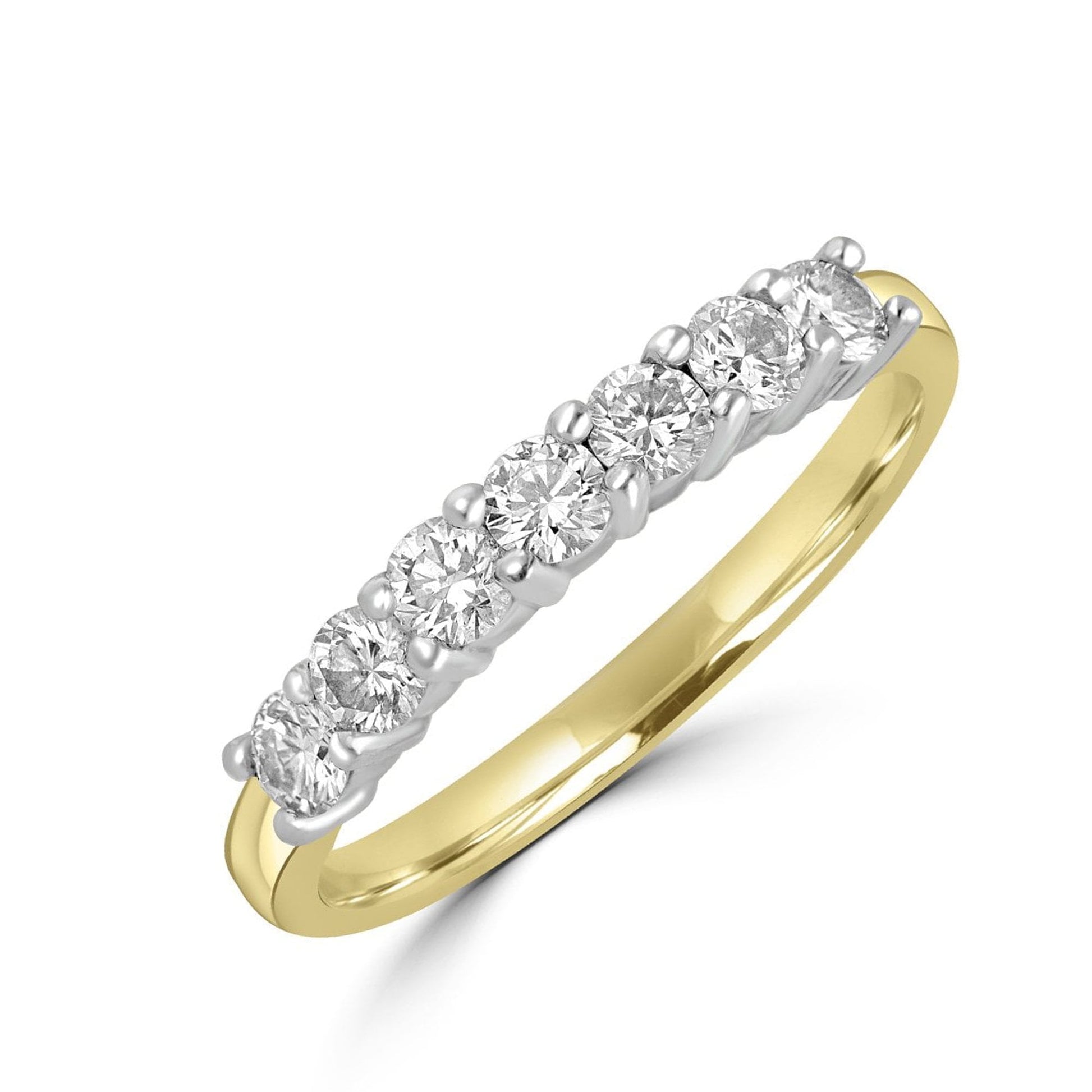 18ct Gold Seven Stone Eternity Ring 0.42ct Total