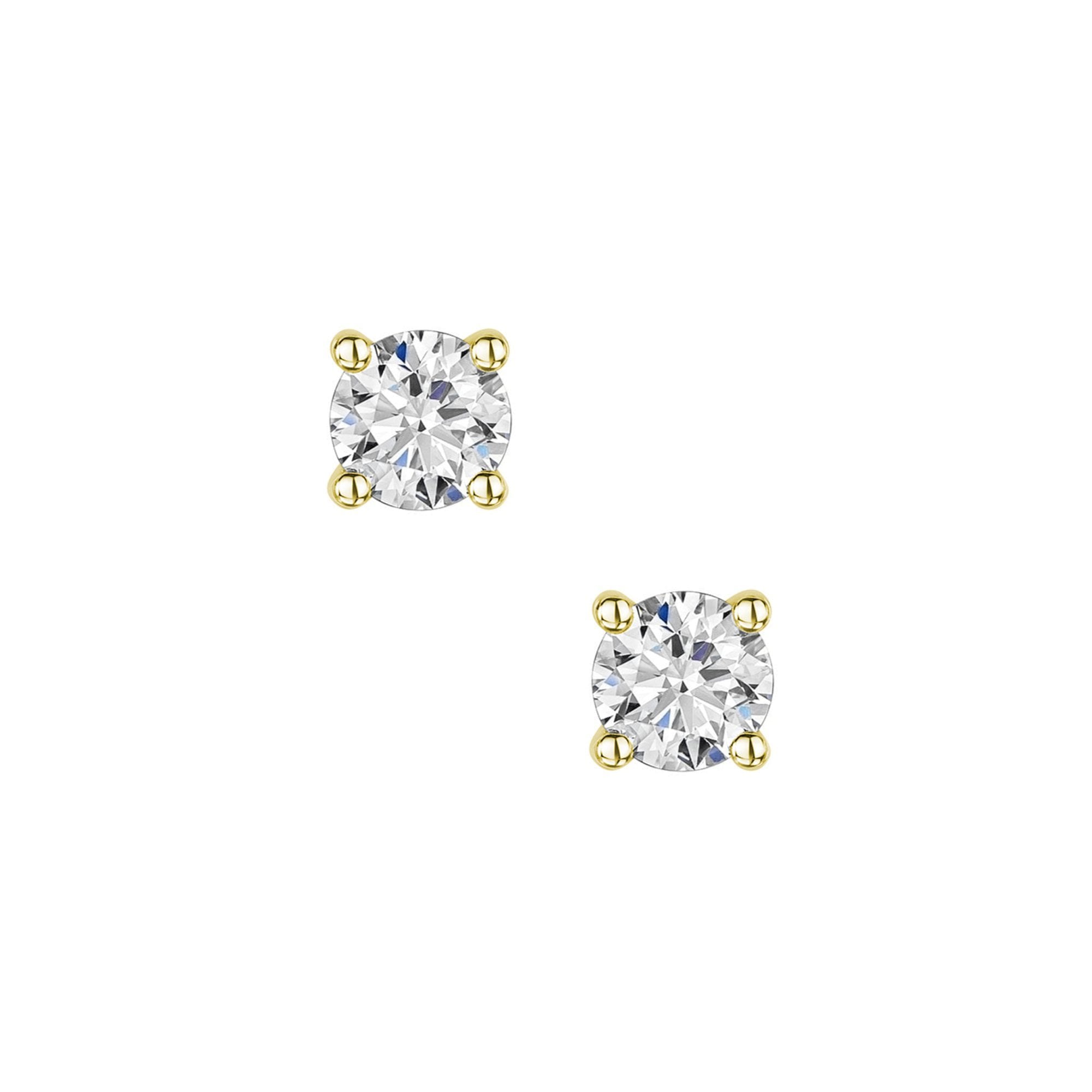 18ct Yellow Gold 1.09ct Lab Grown Diamond Stud Earrings