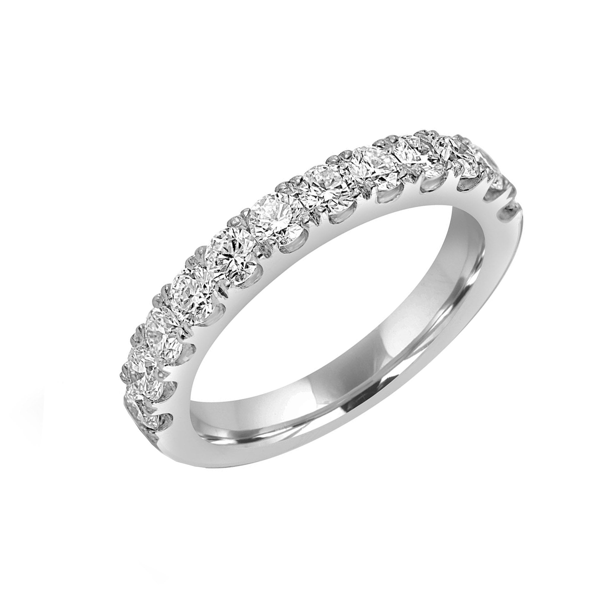 Platinum 1.03ct RBC Lab Grown Diamond 'Aria' Wedding Ring