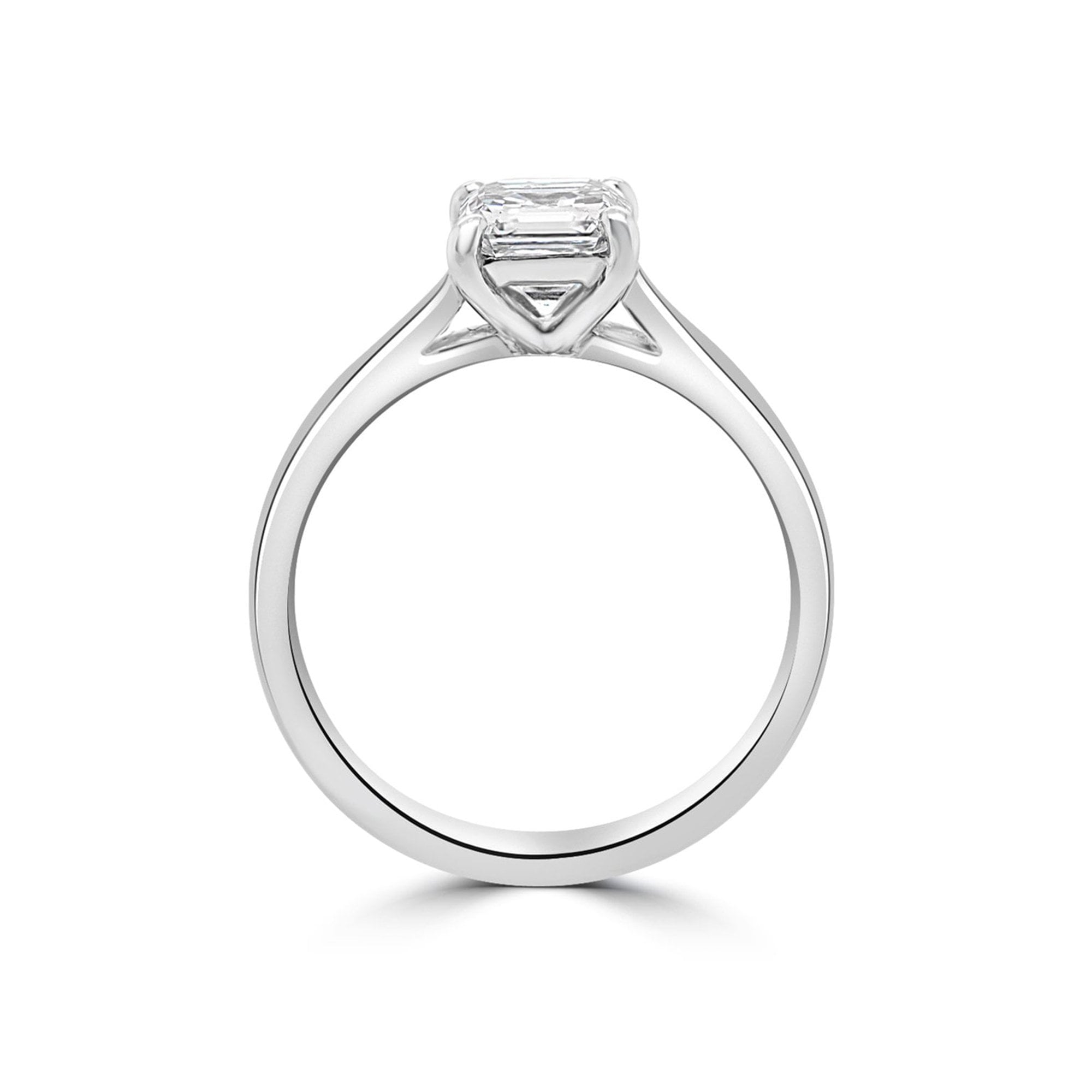 Large Diamond Solitaire Ring in Platinum Pre-Owned Ring