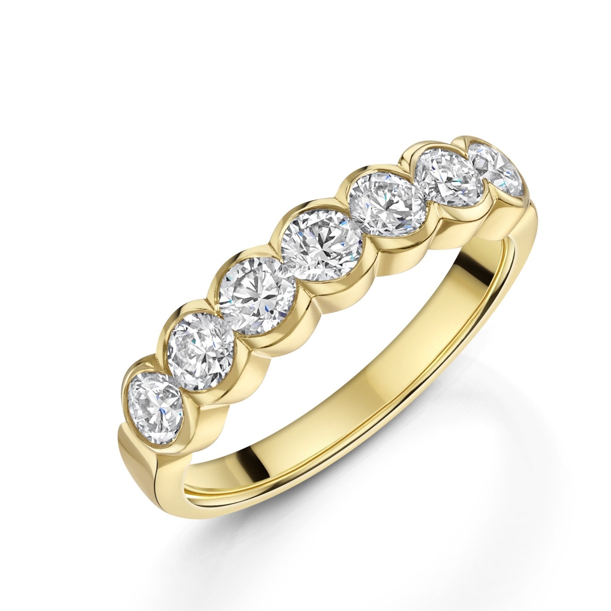 18ct Yellow Gold 1.10ct Round Diamond Ring
