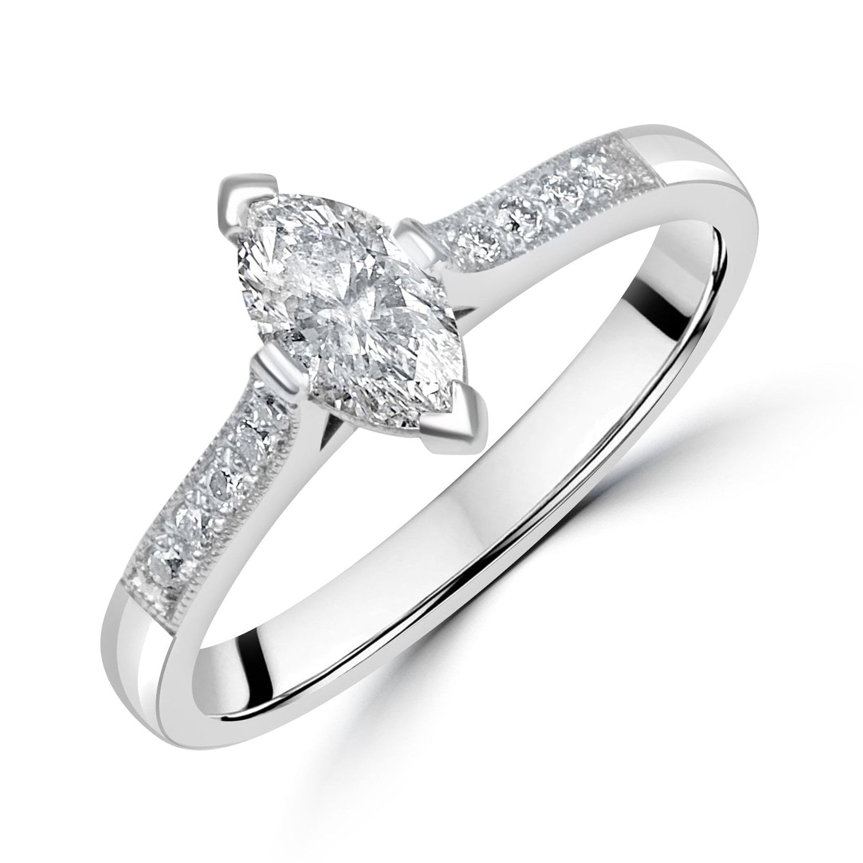 Marquise Diamond 0.50ct Engagement Ring Pre-Owned