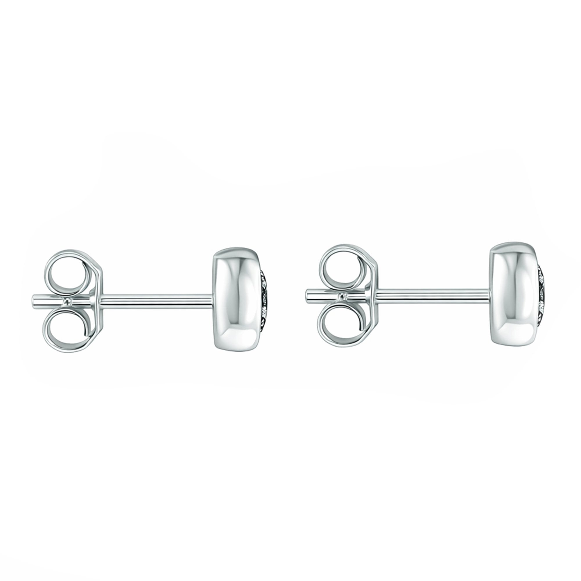 9ct White Gold Natural Diamond Stud Earrings 0.56ct Total