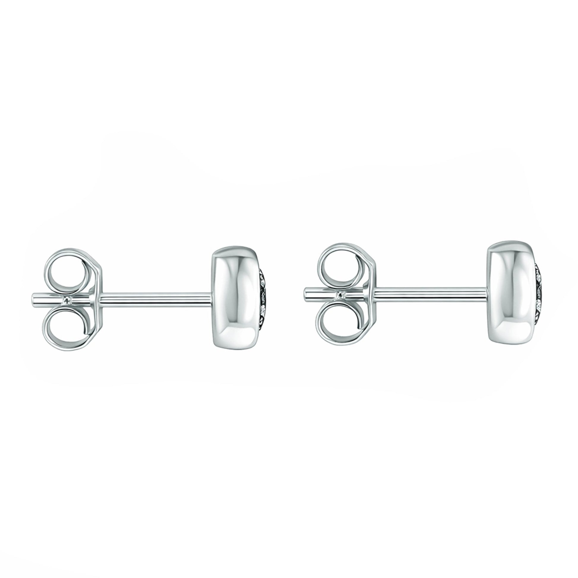 9ct White Gold Natural Diamond Stud Earrings 0.56ct Total